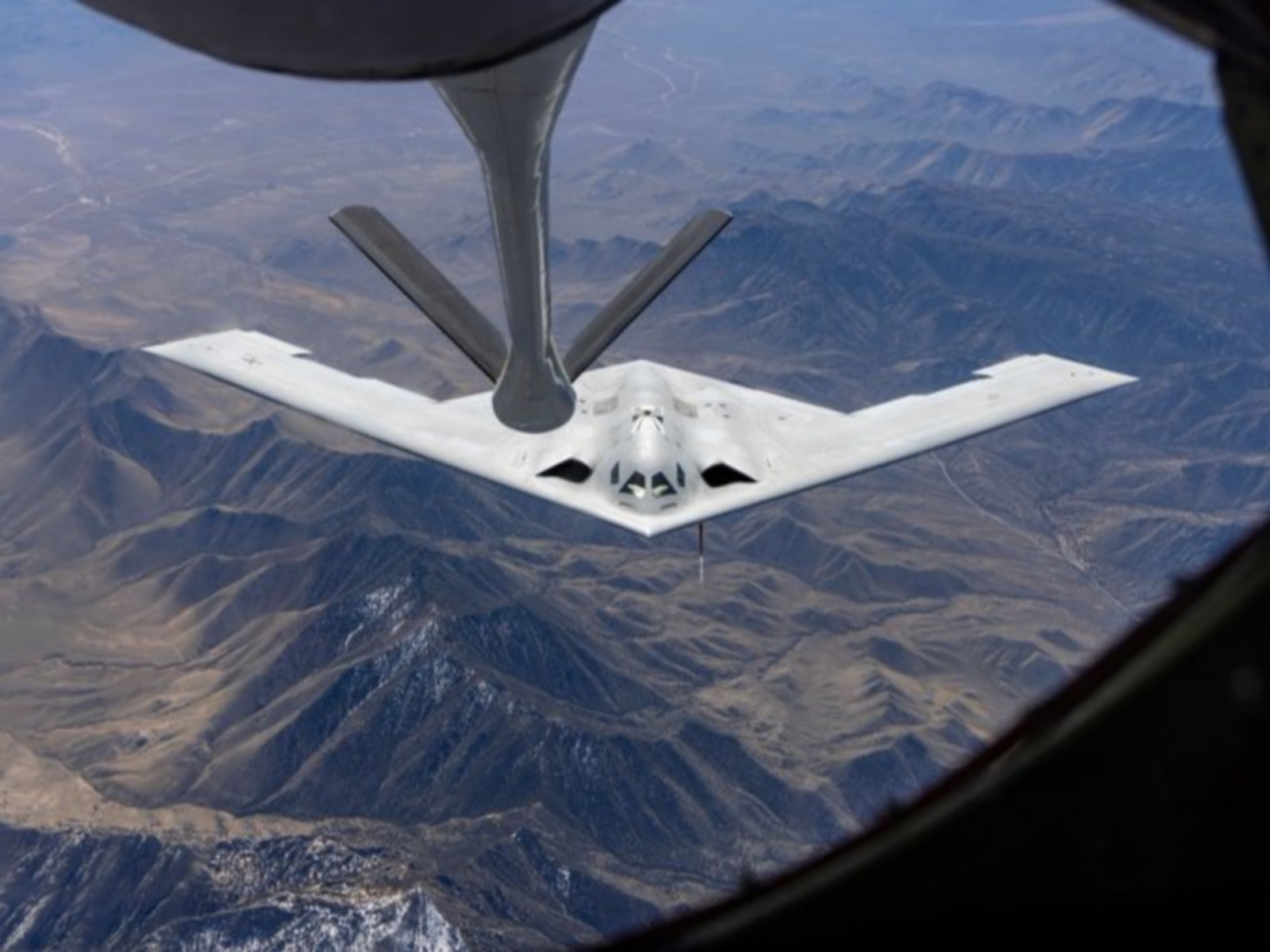 USAF's newest B-21 Raider during mid-flight refuelling (Photo: US Air Force)