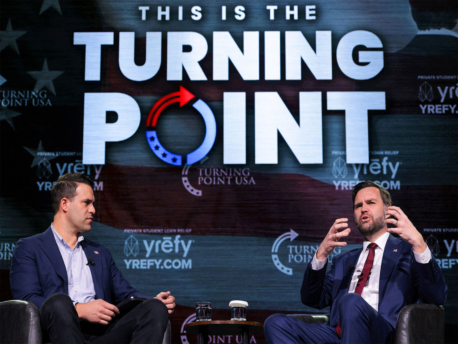 US Vice President JD Vance at a Turning Point USA Tour Event at the University of Georgia (Photo/Reuters)