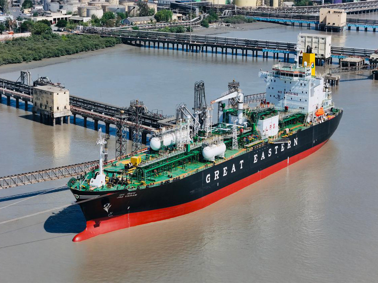 LPG vessel 'Jag Vikram' (Photo/ Deendayal Port Authority)