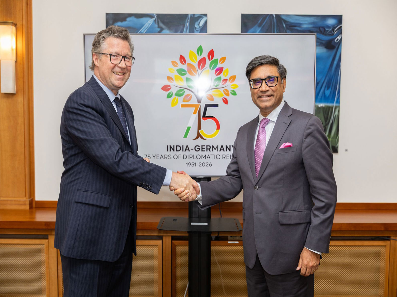 Foreign Secretary Vikram Misri and State Secretary of the German Foreign Office Geza Andreas von Geyr (Photo/X@GermanyDiplo)