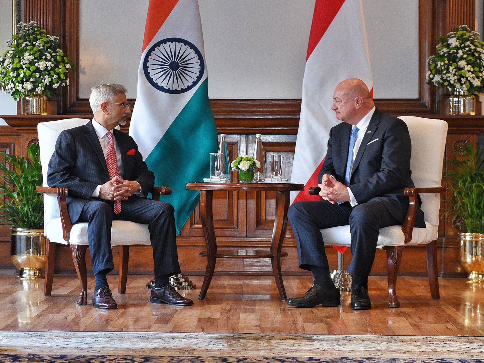 External Affairs Minister S Jaishankar meets Austrian Chancellor Christian Stocker (Photo: X/@DrSJaishankar)