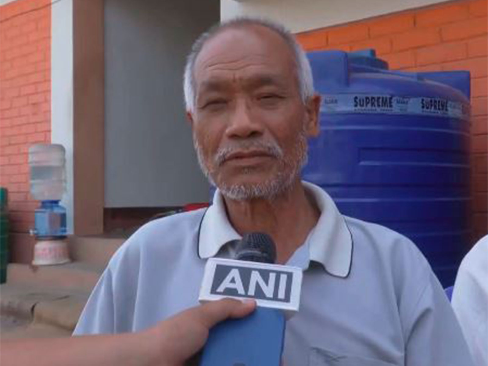 Oinam Babuton, grandfather of the two children killed in Manipur (Photo/ANI)