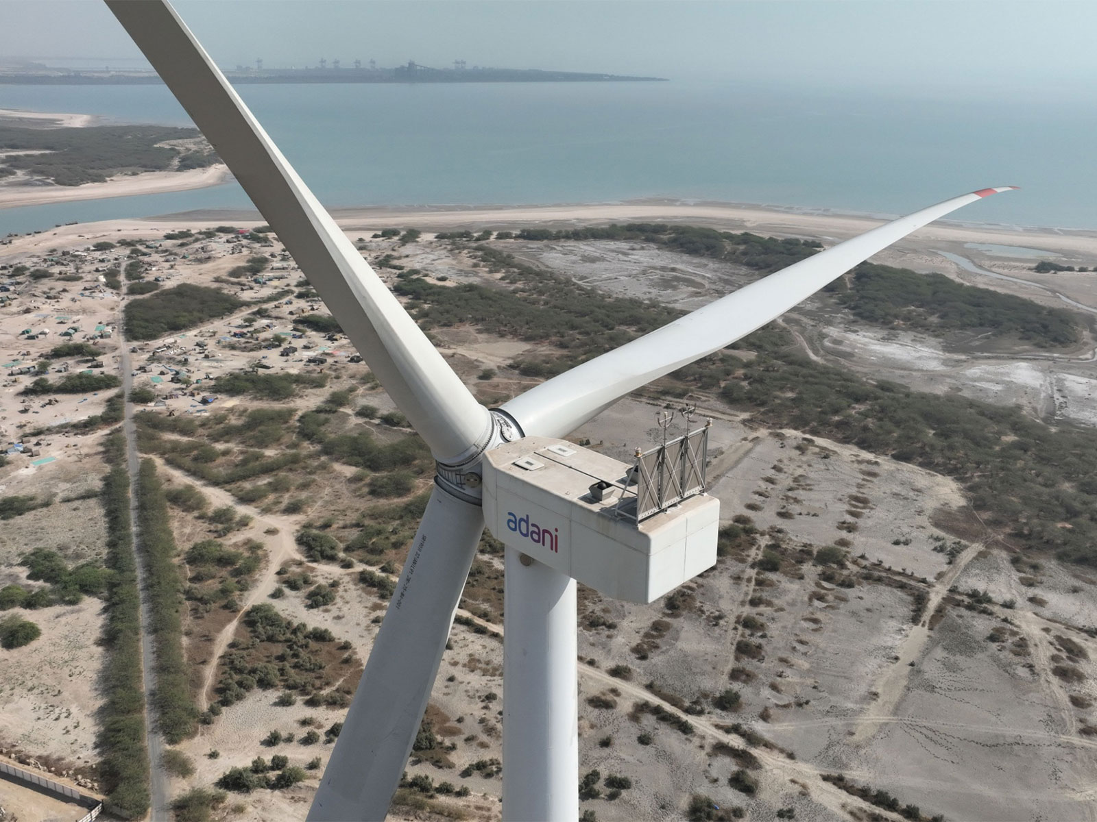  Adani Wind has commissioned 5-megawatt (MW) wind turbine prototype at Mundra. (Photo/Adani Green)