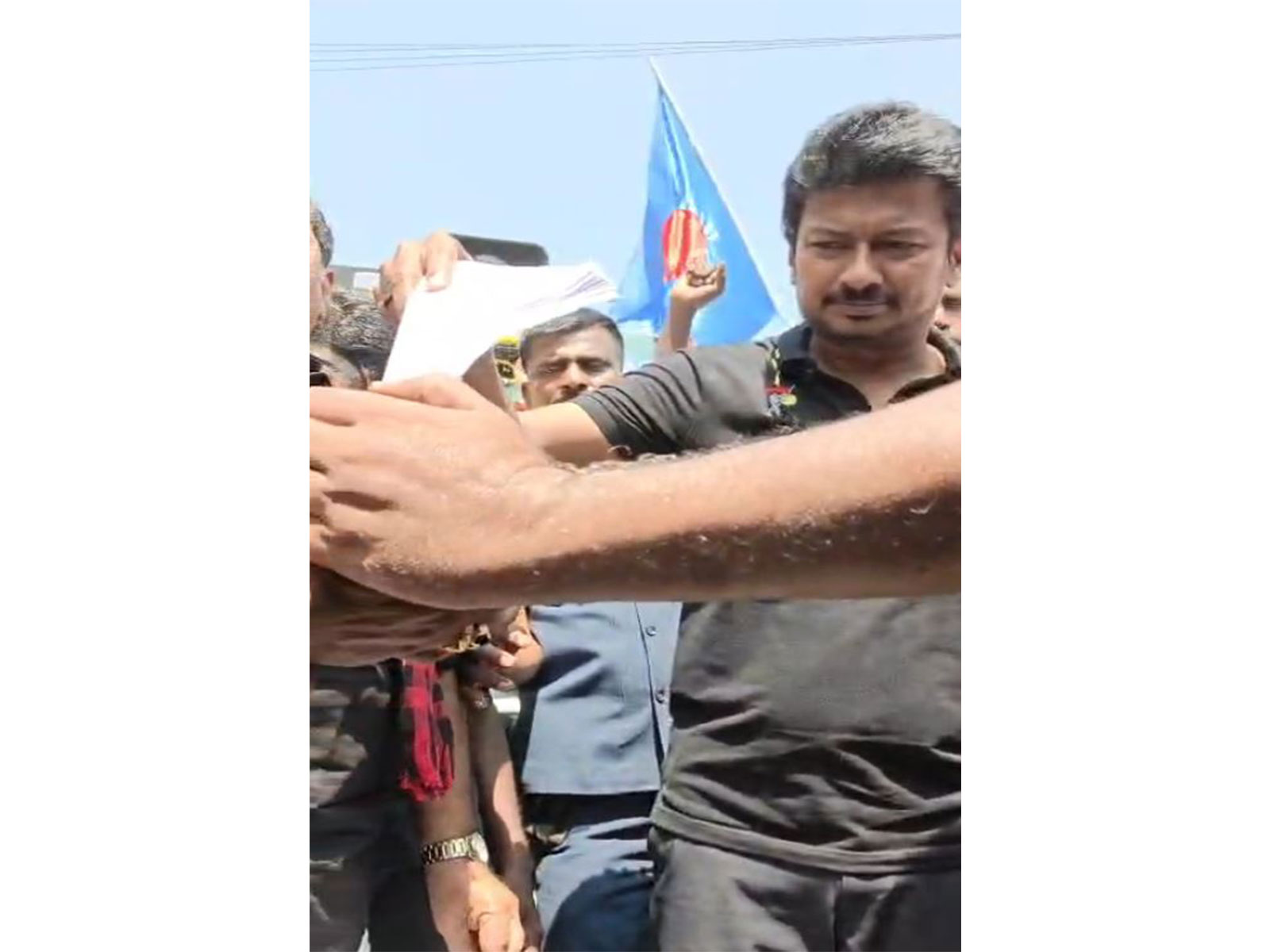 Tamil Nadu Chief Minister MK Stalin burns copy of bill (Photo/ANI)