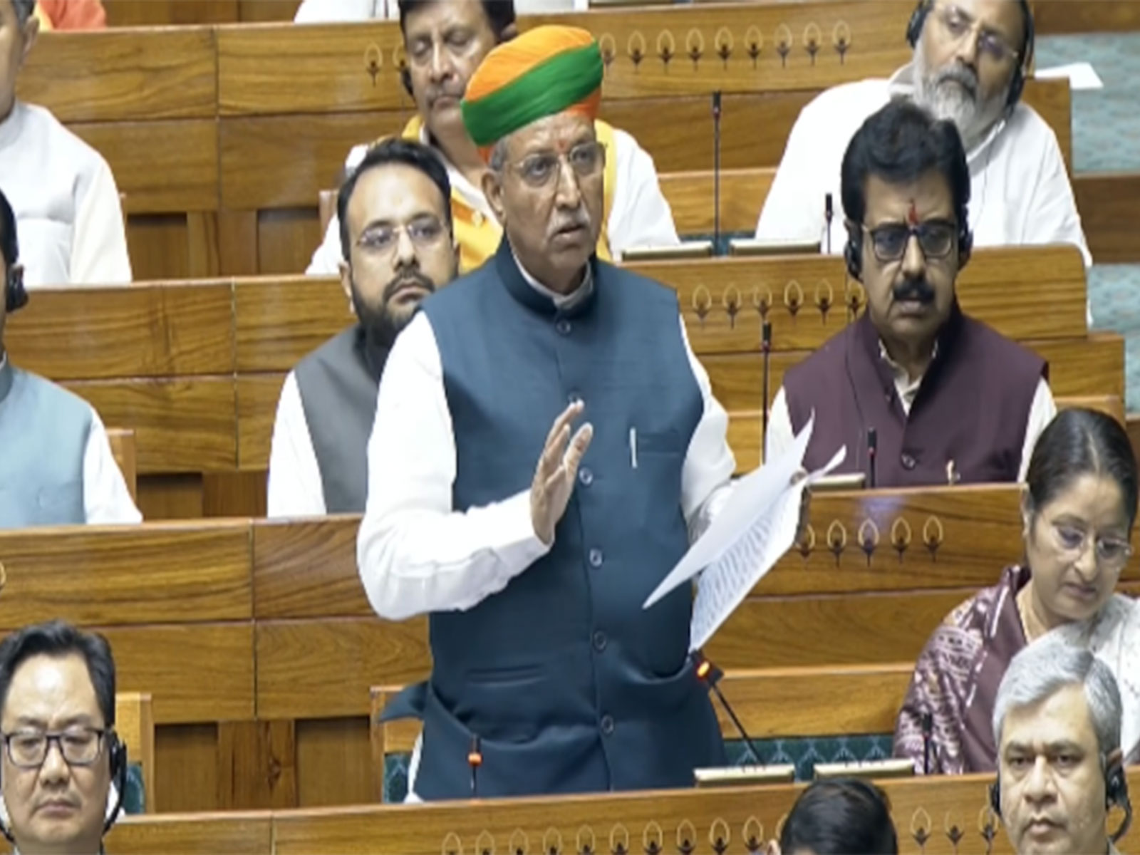 Union Law Minister Arjun Ram Meghwal (Photo/Sansad TV)