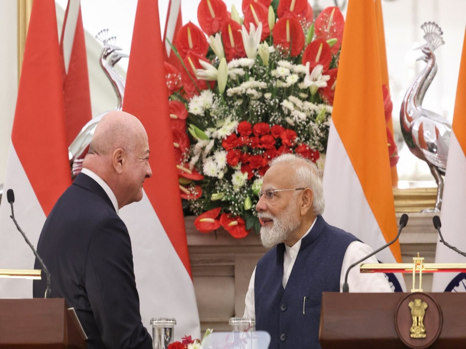 Prime Minister Narendra Modi and  Federal Chancellor of Austria Christian Stocker (Photo/@narendramodi)