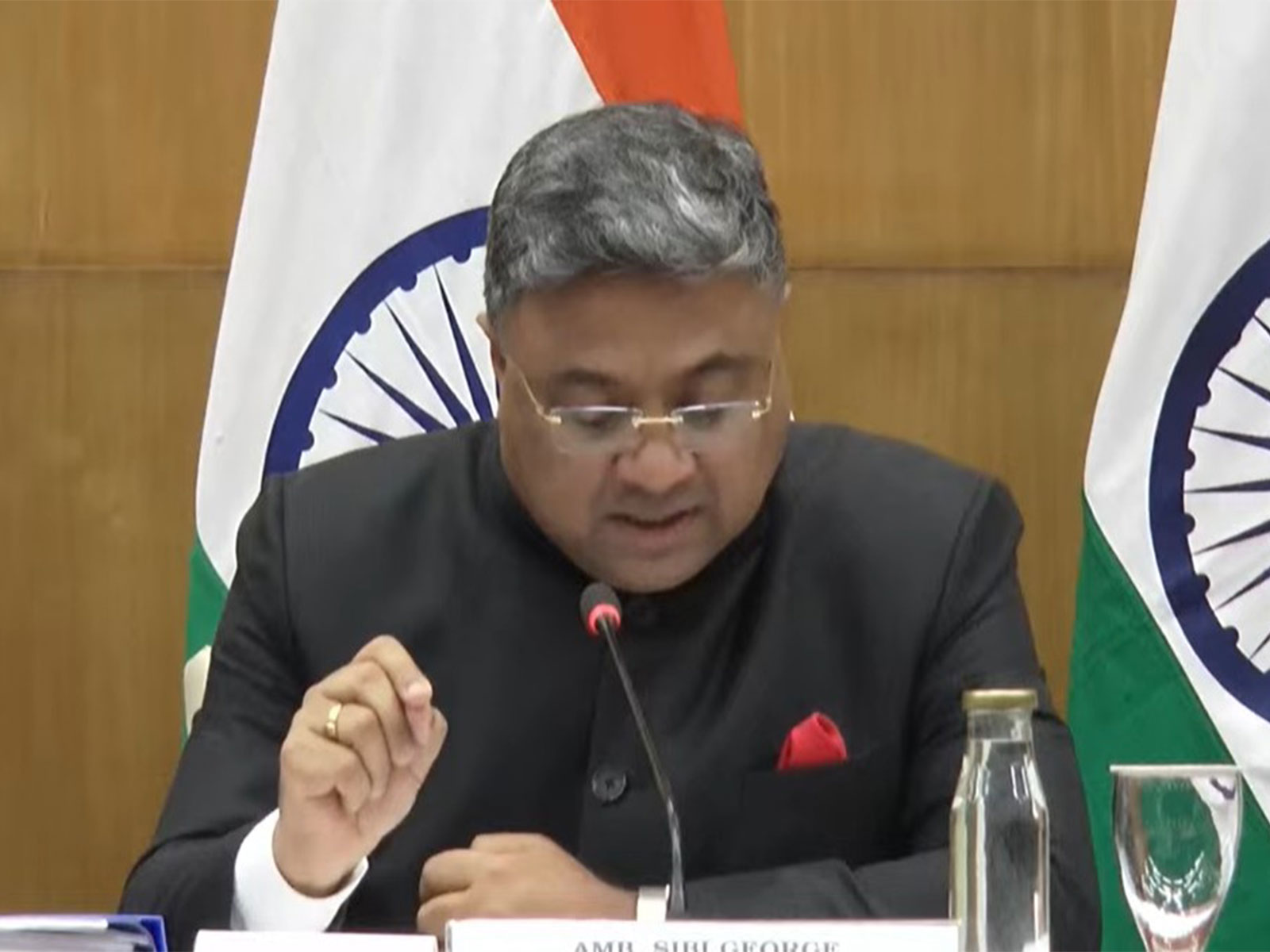 MEA Secretary (West) Sibi George (Photo/Youtube/@MEA)