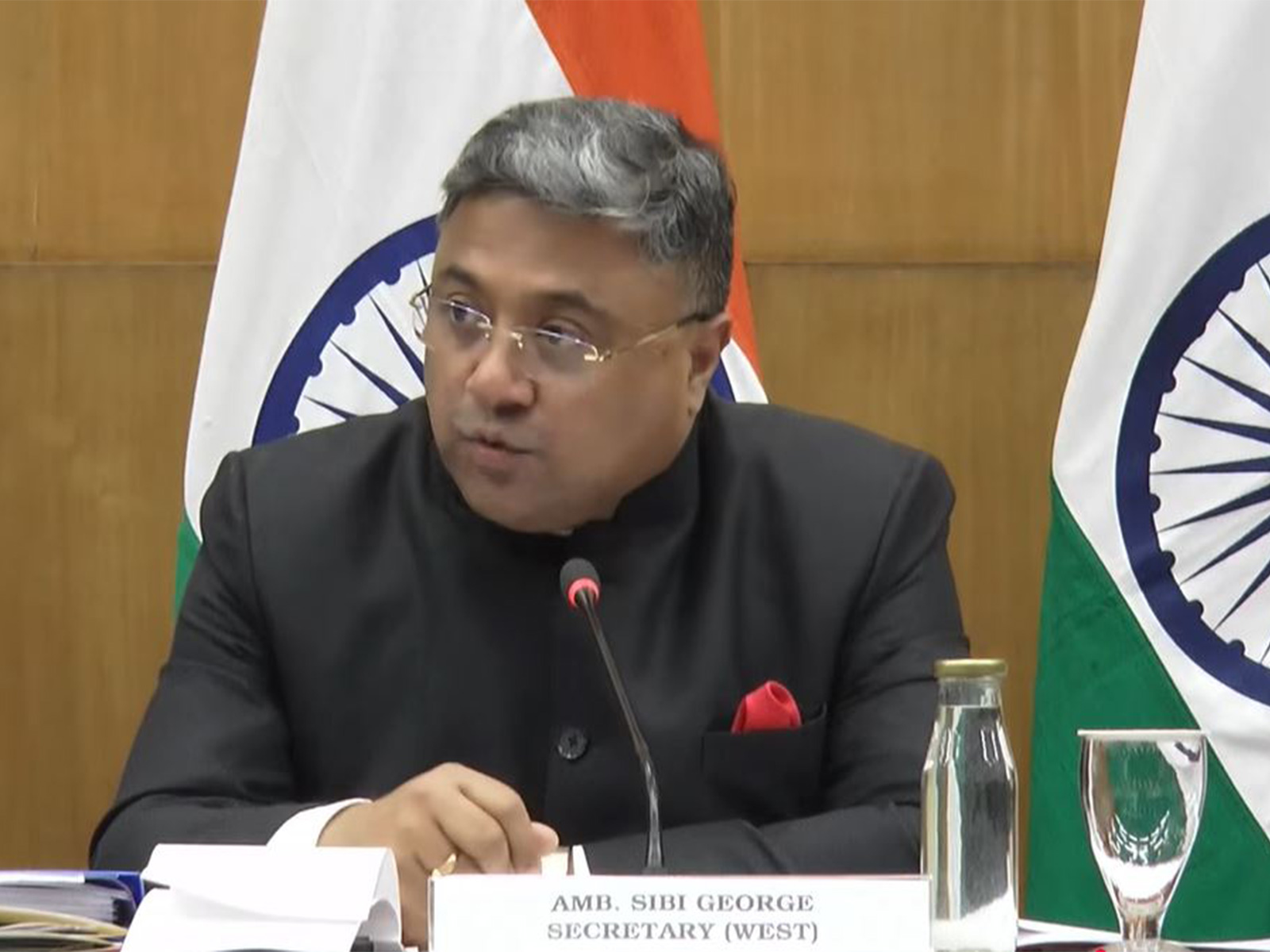 MEA Secretary (West) Sibi George (Photo/Youtube@MEAIndia)