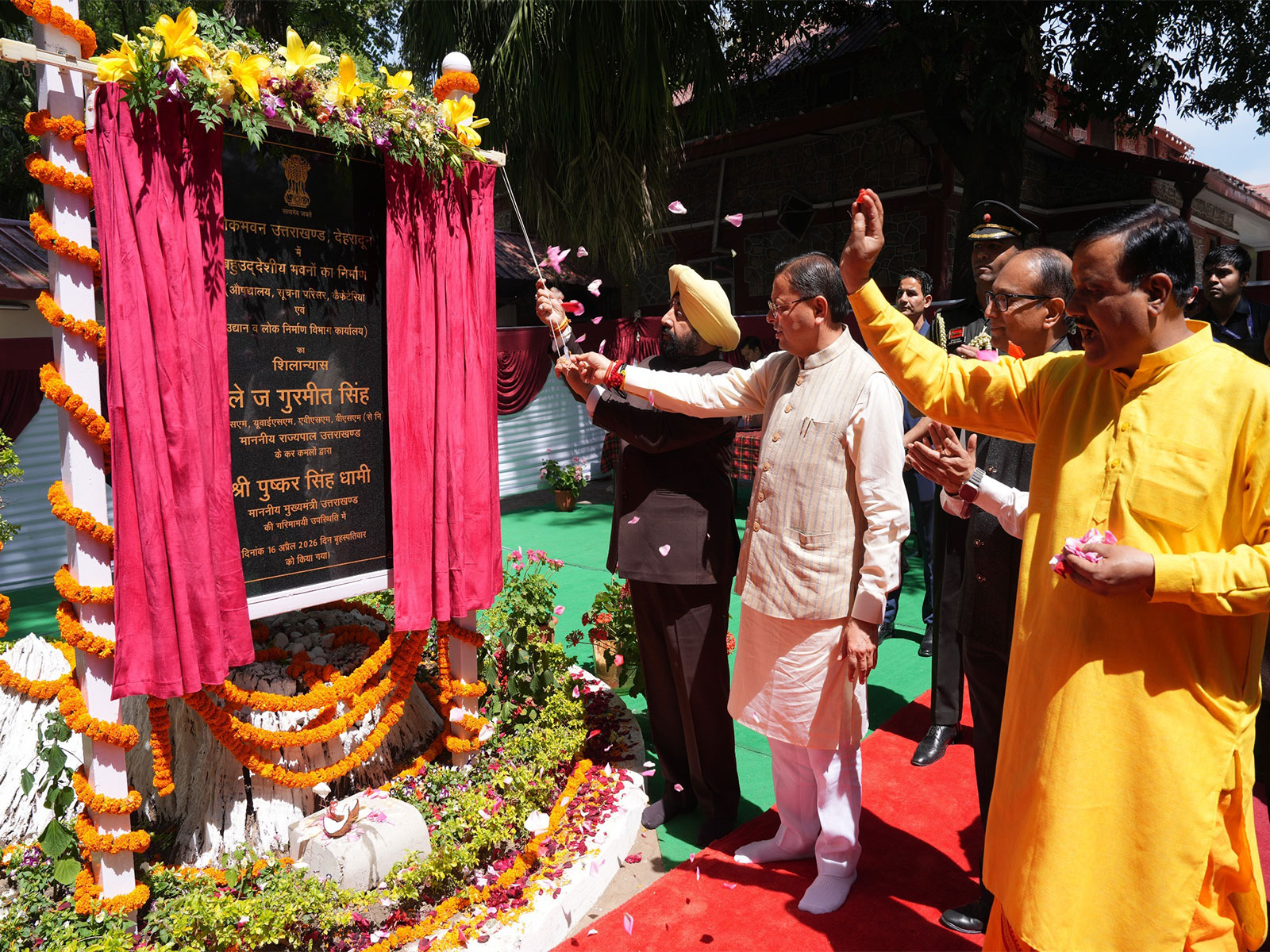 CM Pushkar SIngh Dhami,  Governor Lieutenant General Gurmit Singh (Retd.) (Photo/ANI)