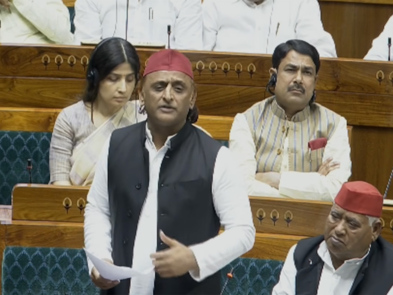 Samajwadi Party chief Akhilesh Yadav (Photo YouTube/Sansad TV)