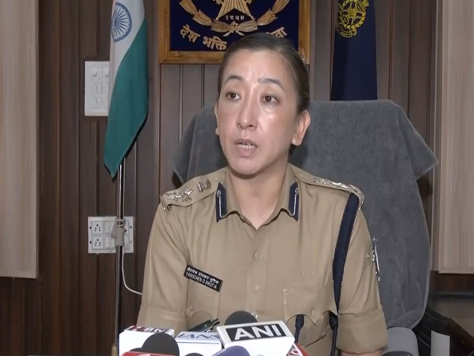 Madhya Pradesh:  Indore  SP Yangchen Dolkar Bhutia (Photo/ANI)