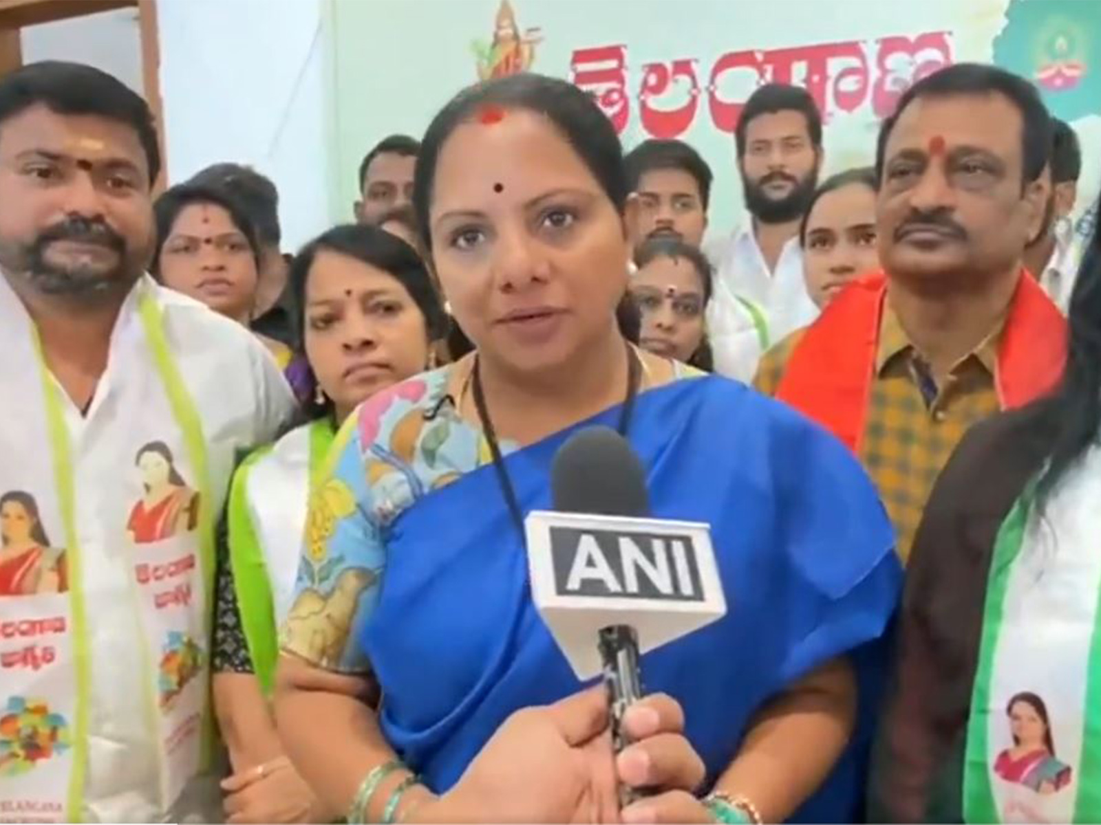 Telangana Jagruthi founder K Kavitha (Photo/ANI)