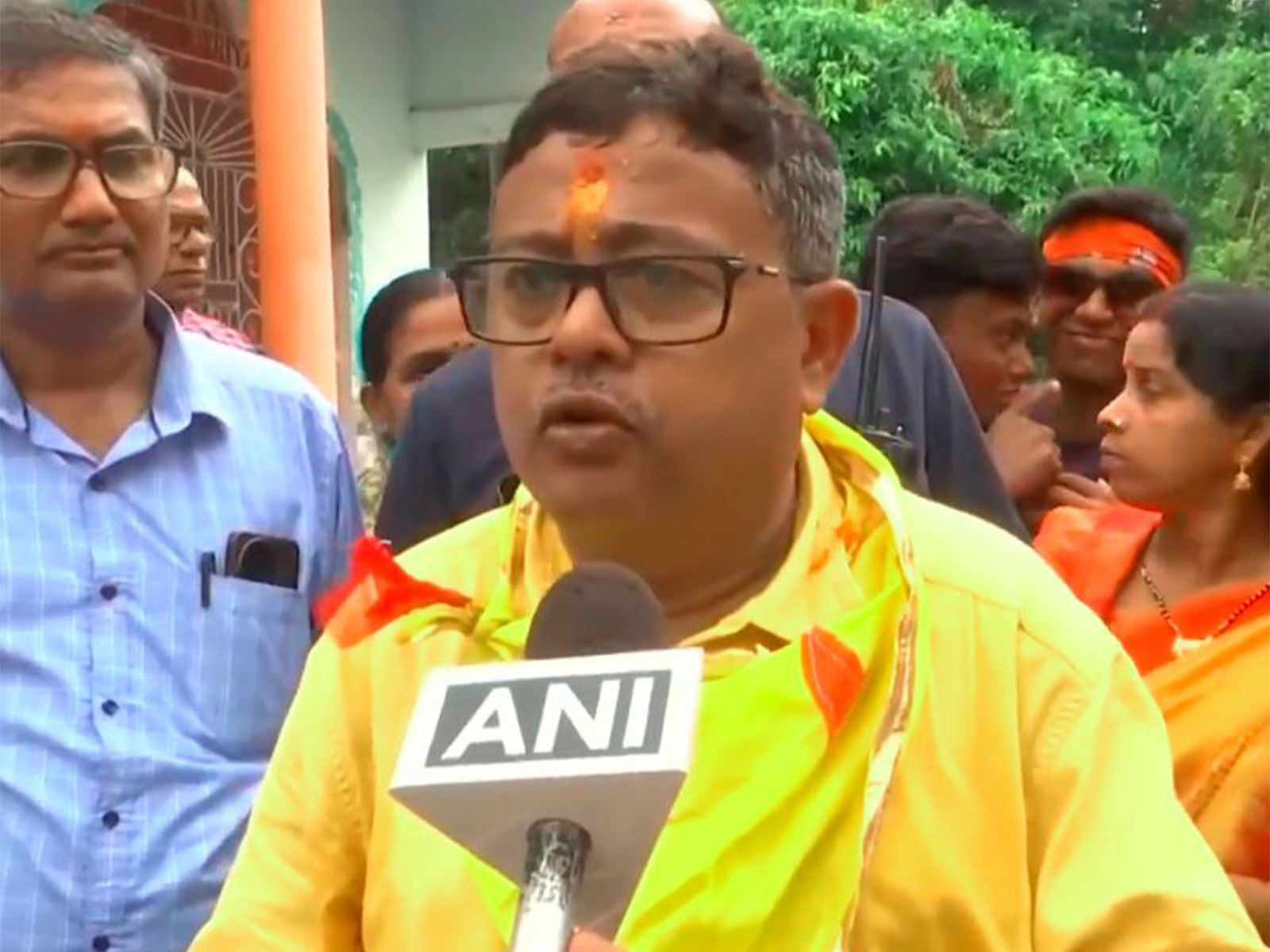 BJP candidate from the Egra Assembly constituency, Dibyendu Adhikari (Photo/ANI)