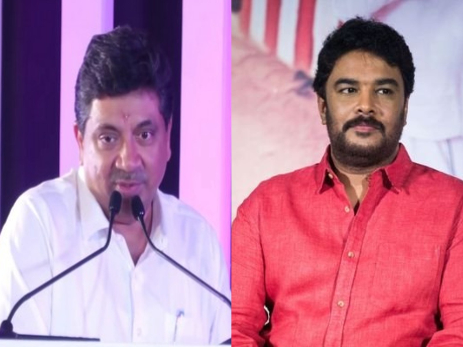Tamil Nadu IT minister Palanivel Thiaga Rajan and Actor and filmmaker Sundar C (Photos/ANI, X @SundarCdirector)