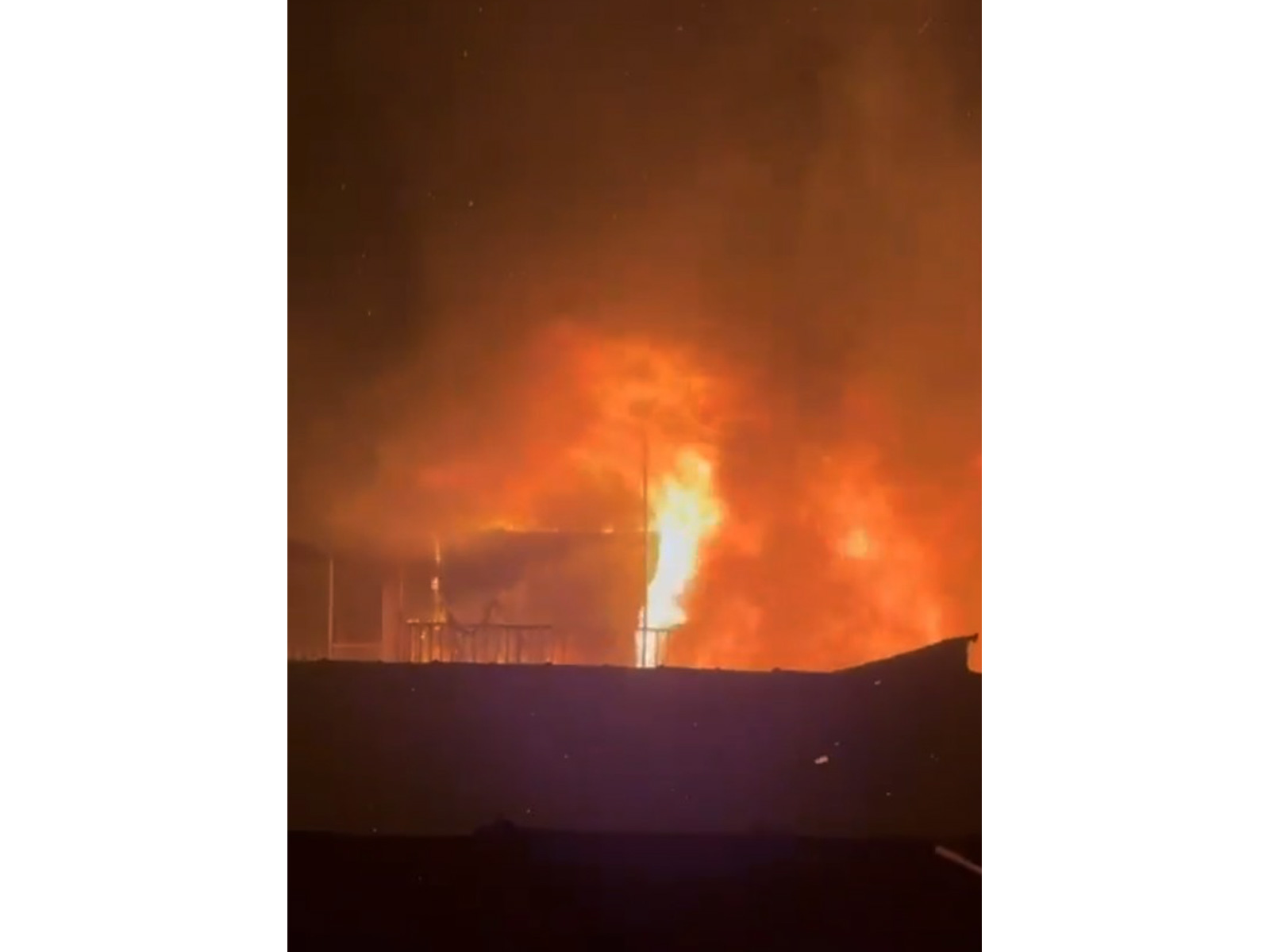 Fire breaks out at beachside cottages in Goa's Mandrem (Photo/Goa Police)