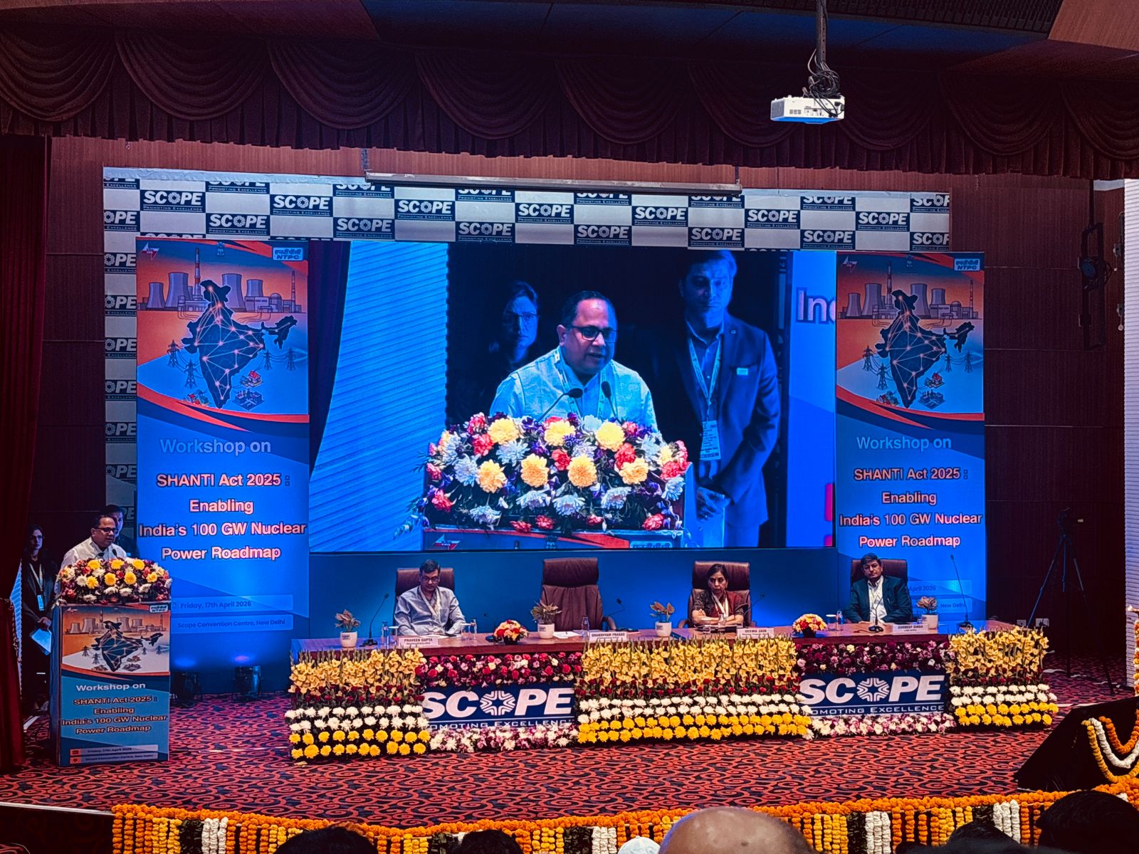 CEA Chairperson Ghanshyam Prasad speaking (Photo-ANI)