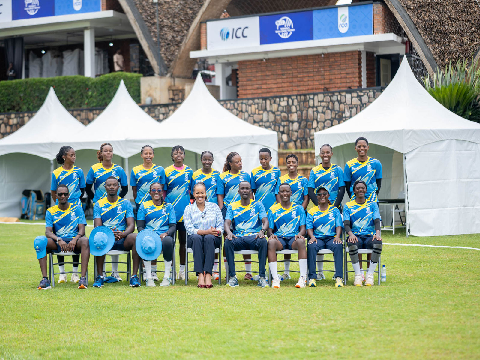 Rwanda women's cricket team. (Photo/X@RwandaCricket)
