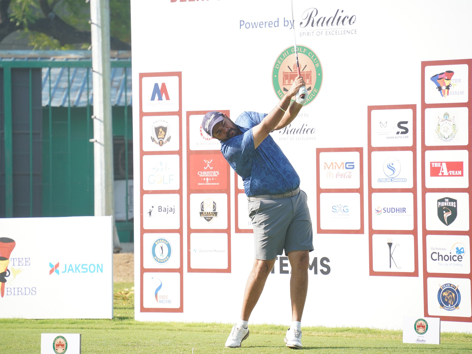 Pratap Singh Atwal in action during Delhi Golf Club Members League (Image: DGCML)