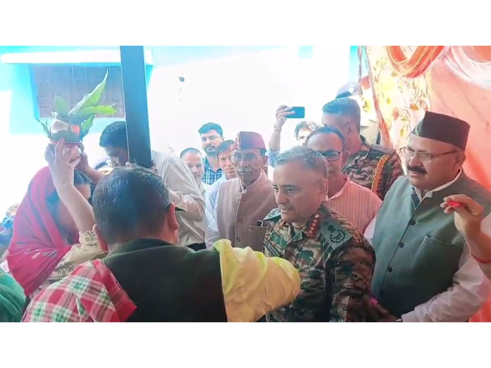 CDS Anil Chauhan visits his ancestral village in Uttarakhand (Photo/ANI)