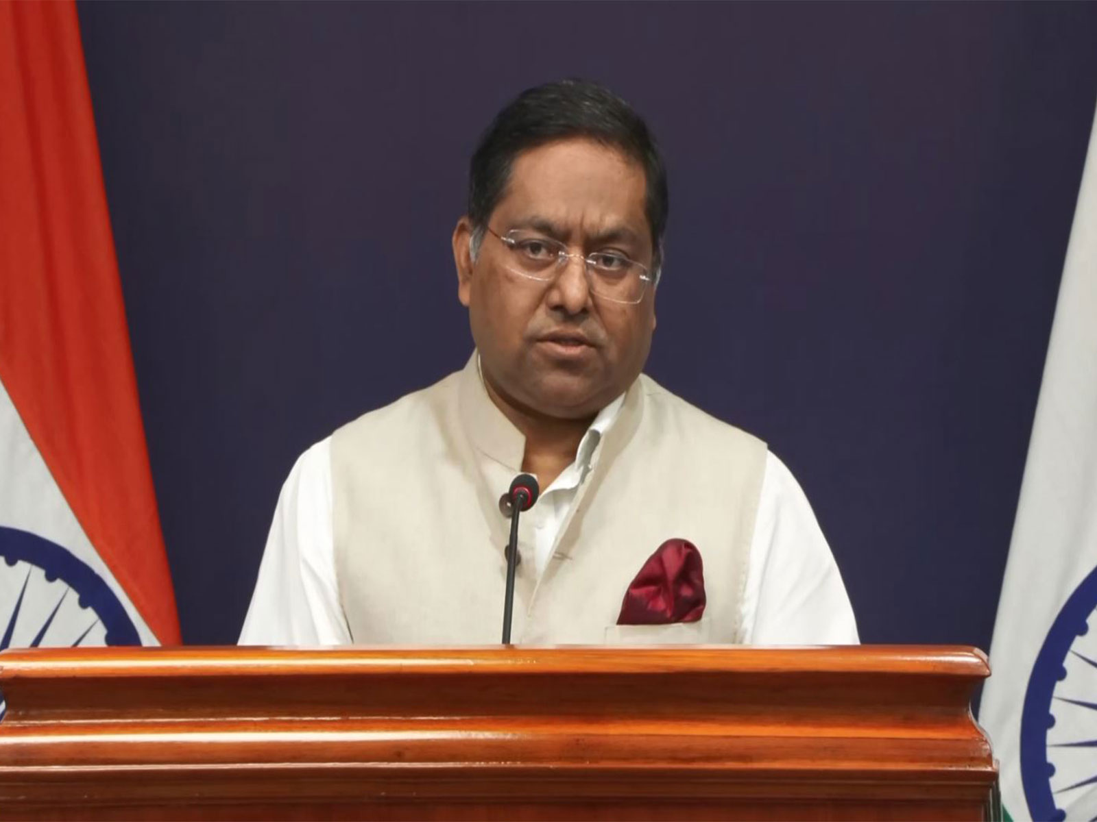 MEA Spokesperson Randhir Jaiswal (Photo/YouTube/MEAIndia)
