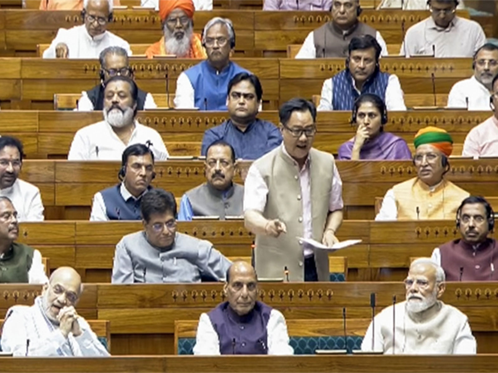 Parliamentary Affairs Minister Kiren Rijiju (Photo/Sansad TV)