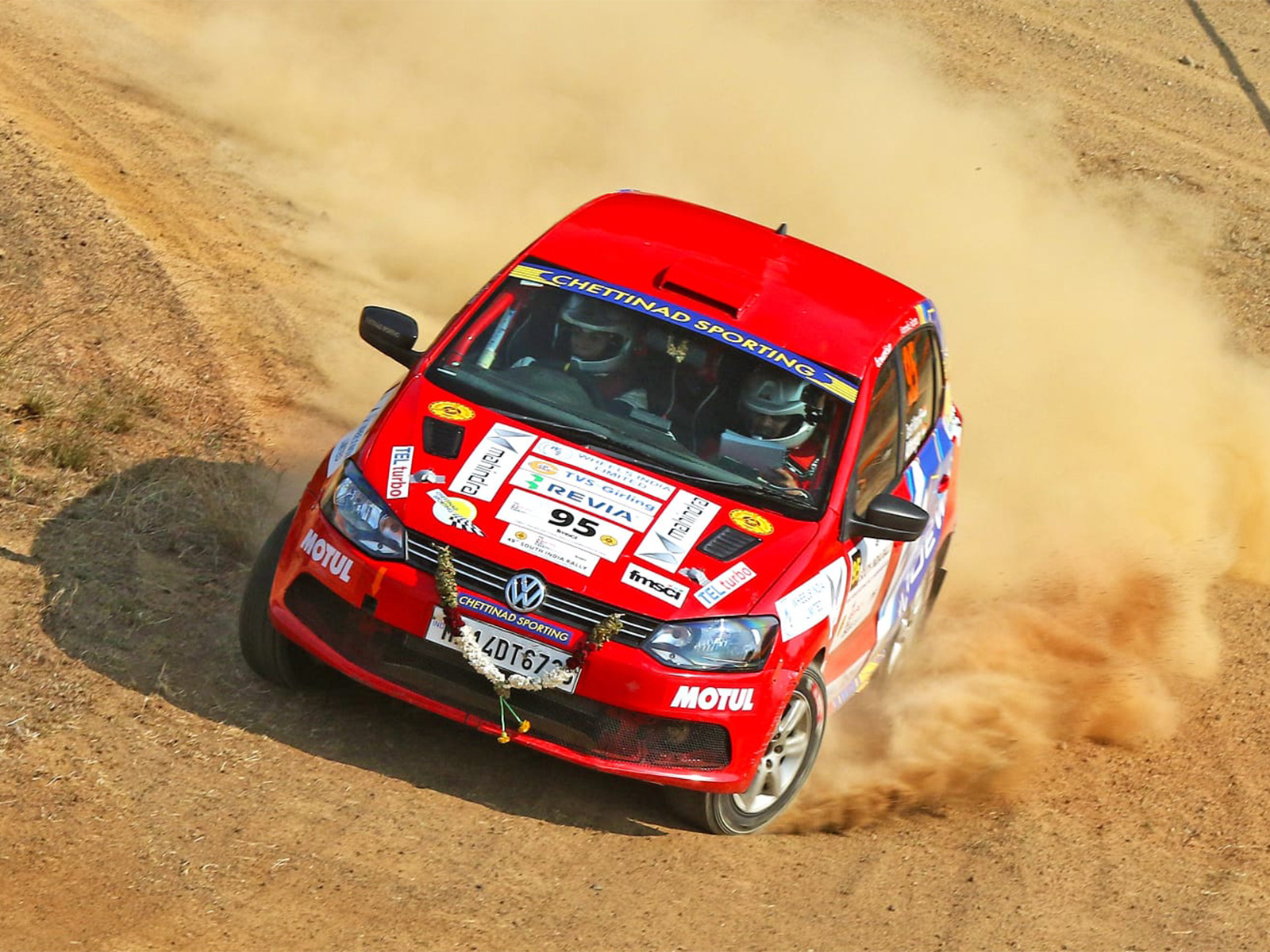Gaurav Gill in his car (Photo/FMSCI)