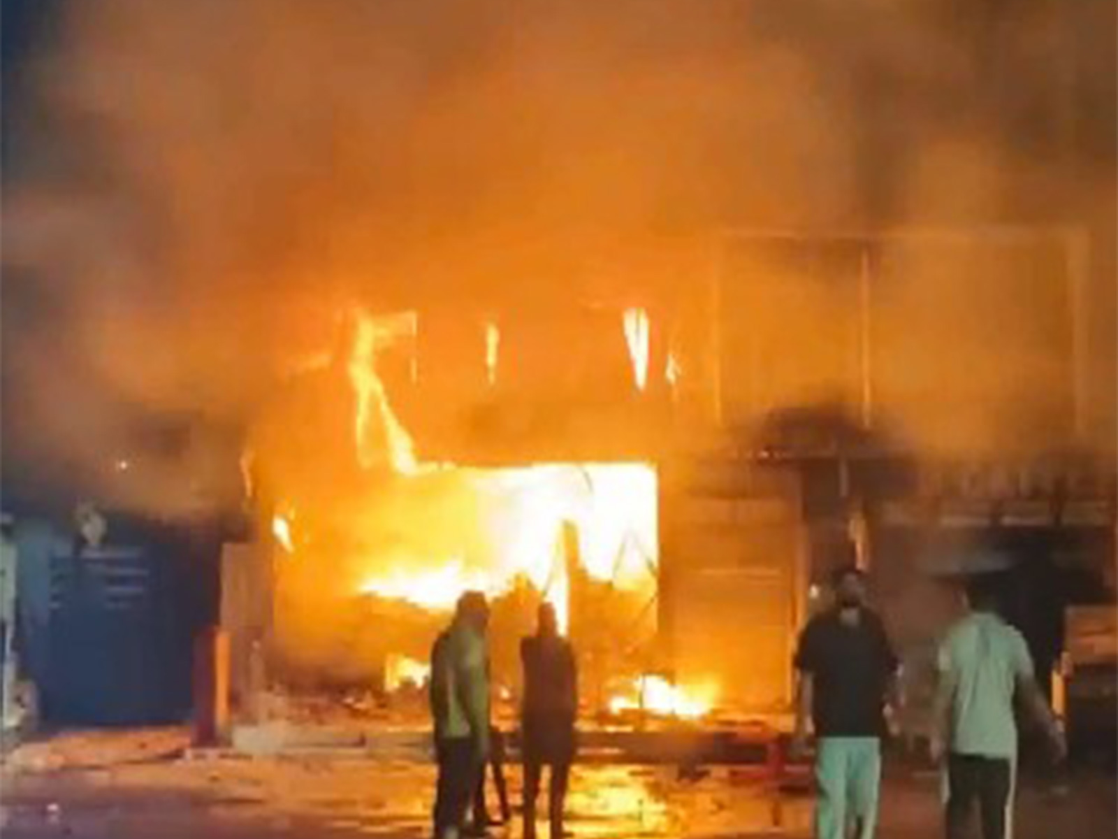 Fire at paint shop in Udaipur (Photo/Fire Department Udaipur)