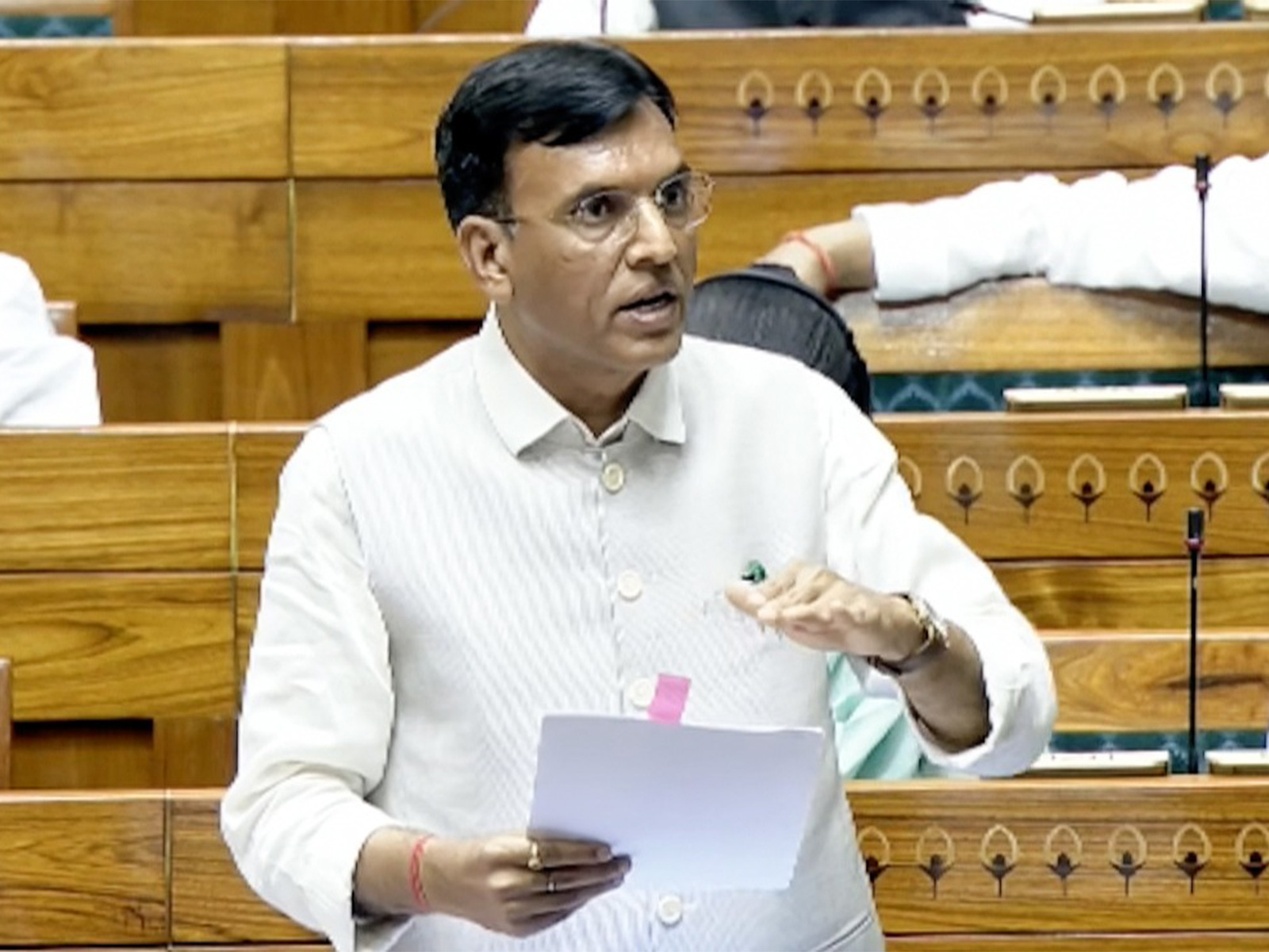 Mansukh Mandaviya (Photo/ Sansad TV) 