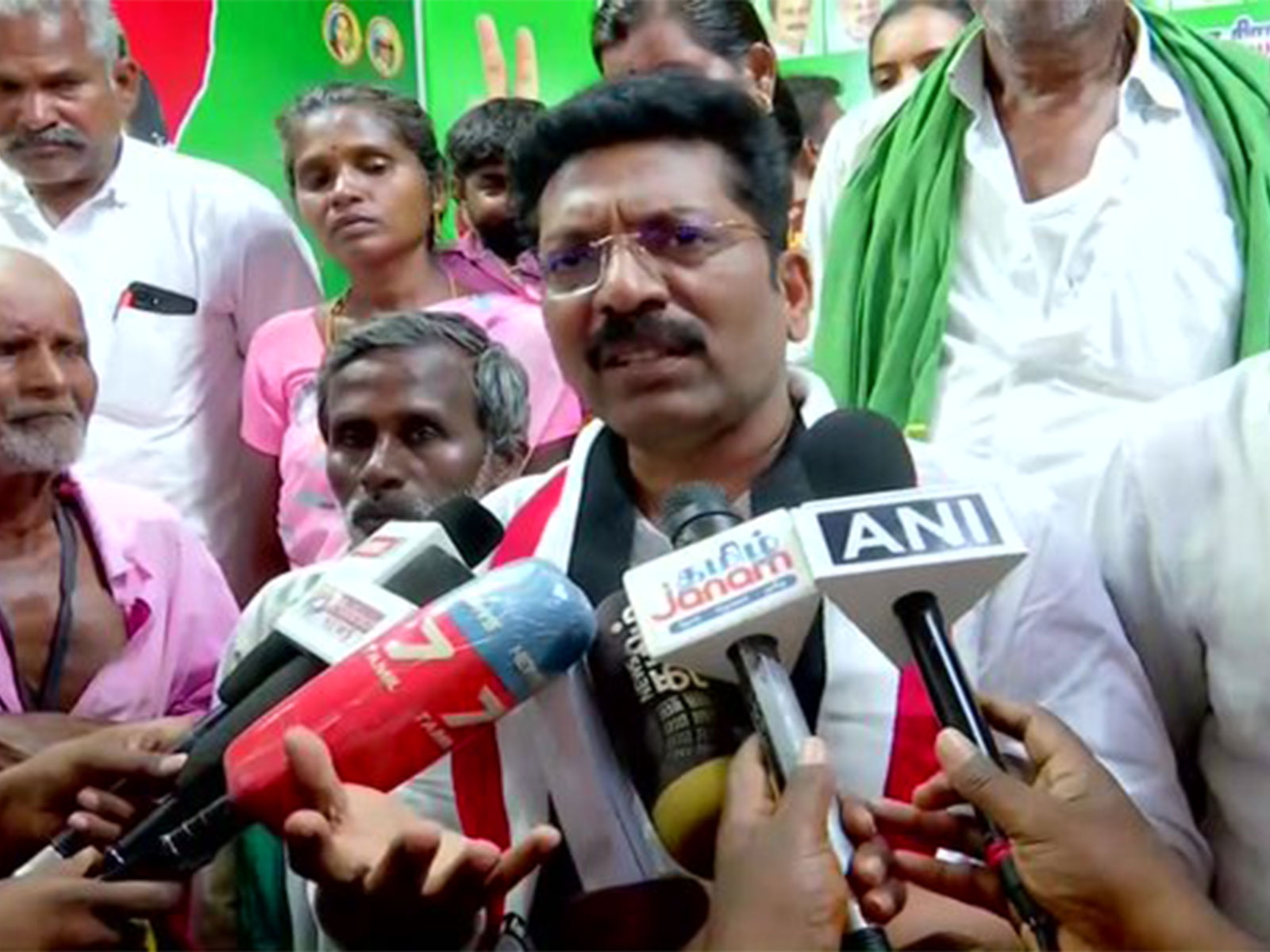 AIADMK candidate for the Madurai North constituency, P Saravanan (Photo: ANI)