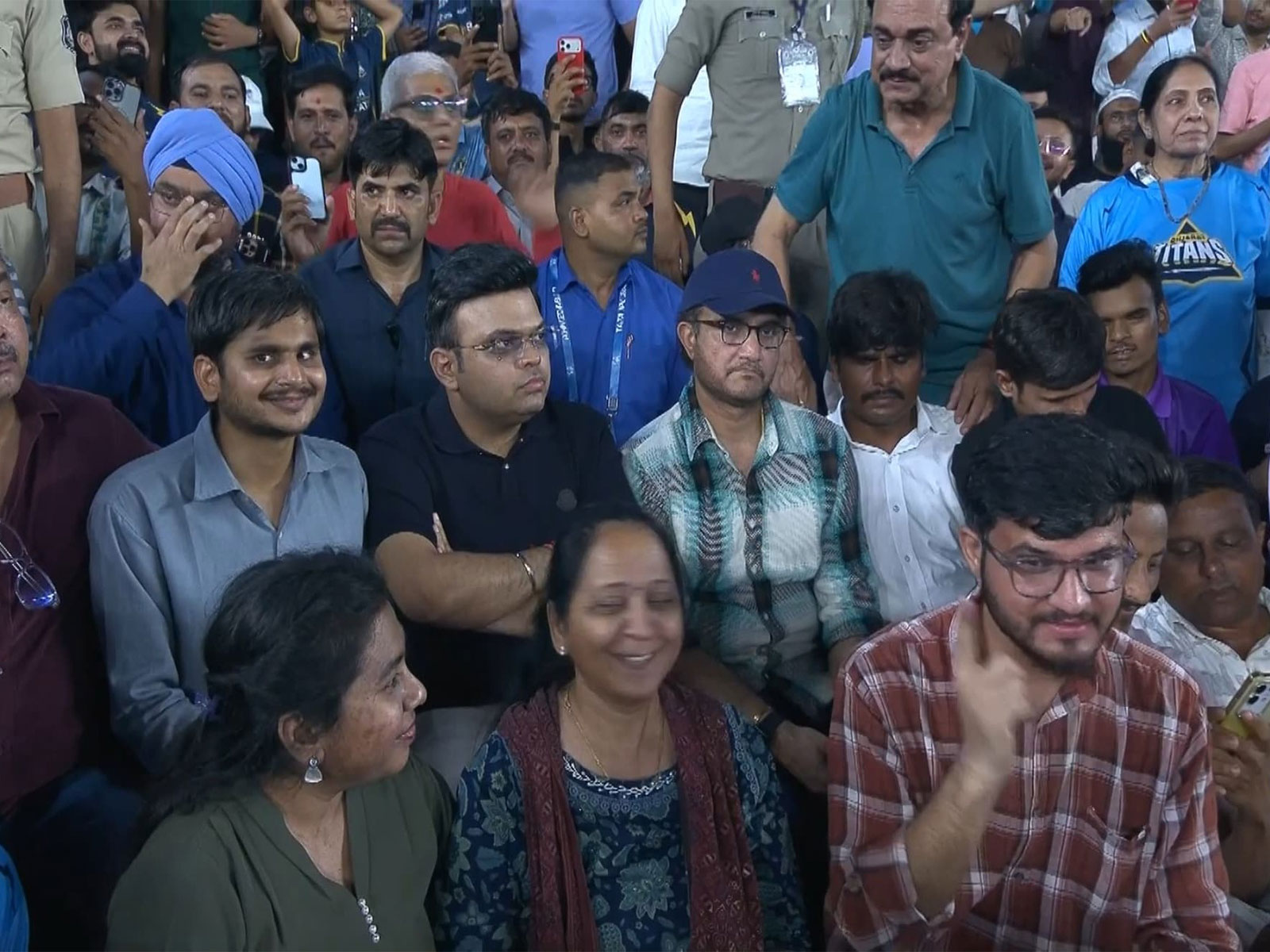 ICC Chairman Jay Shah with specially abled fans in Ahmedabad. (Photo/IPL 2026)