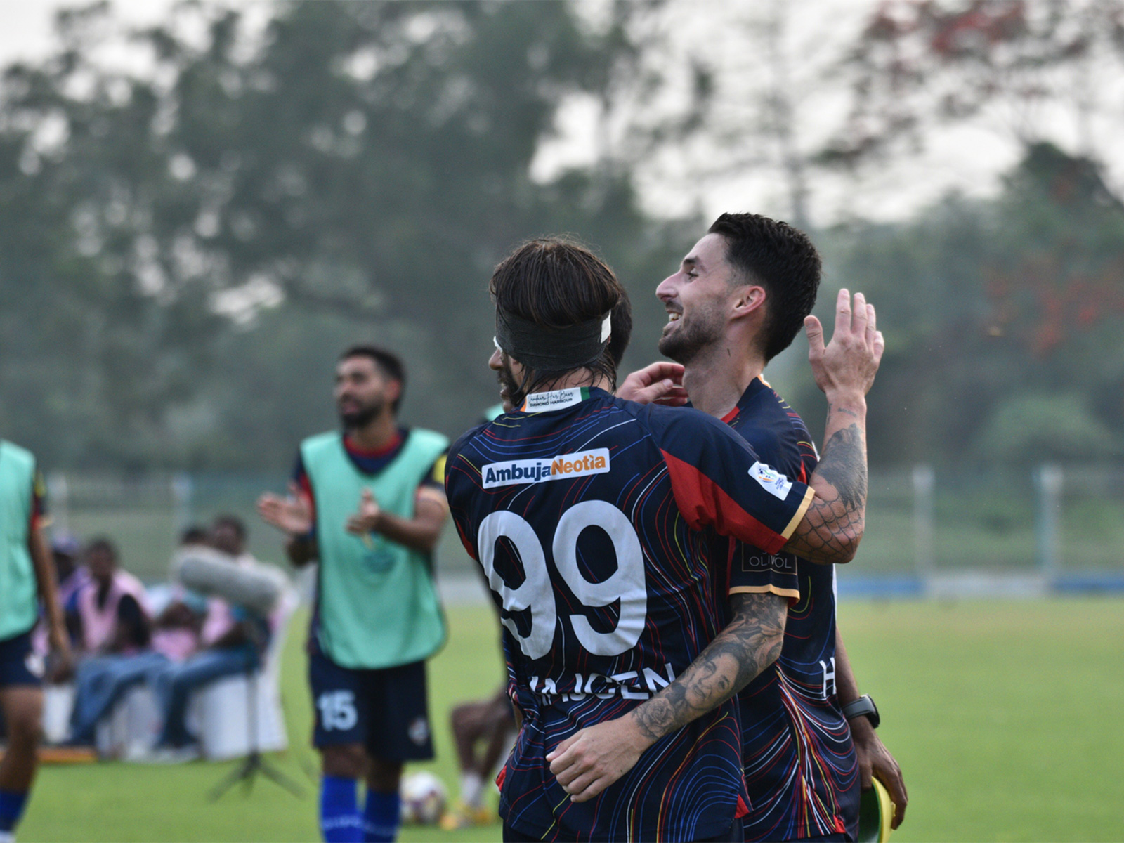 Diamond Harbour FC players celebrarting (Photo: AIFF Media)