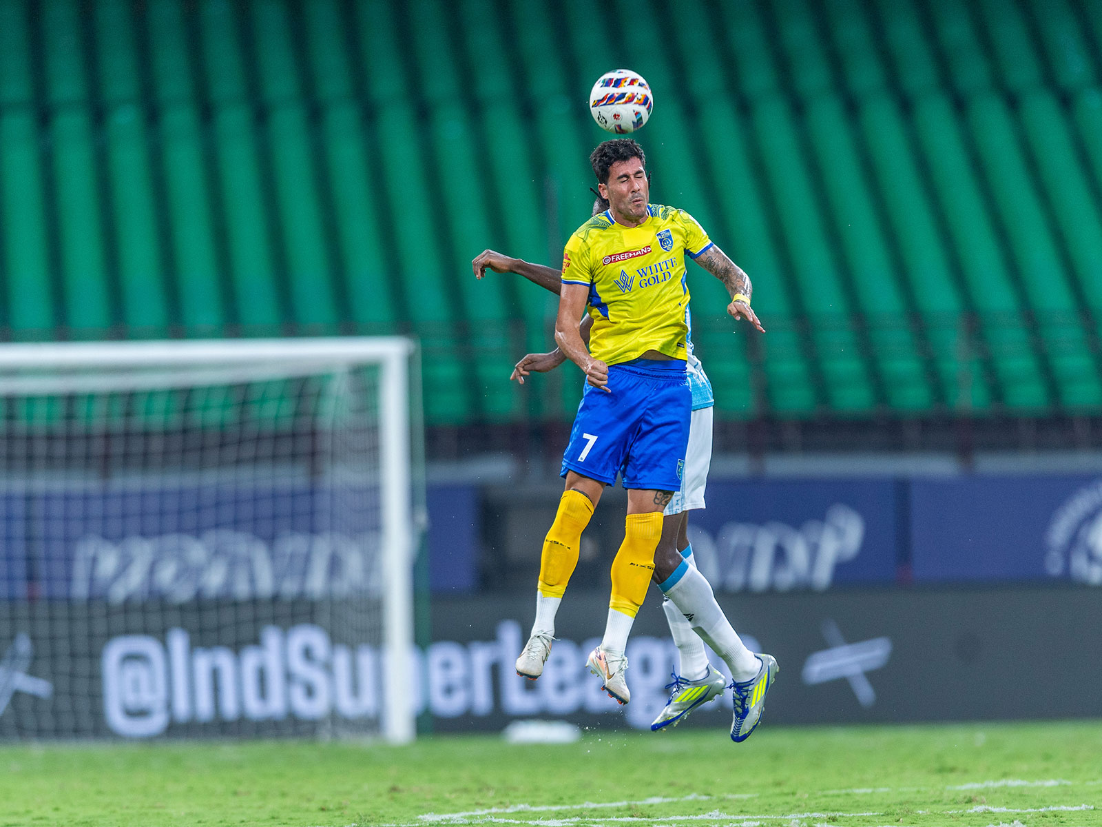 Kerala Blasters players in the ISL match. (Photo/AIFF Media)