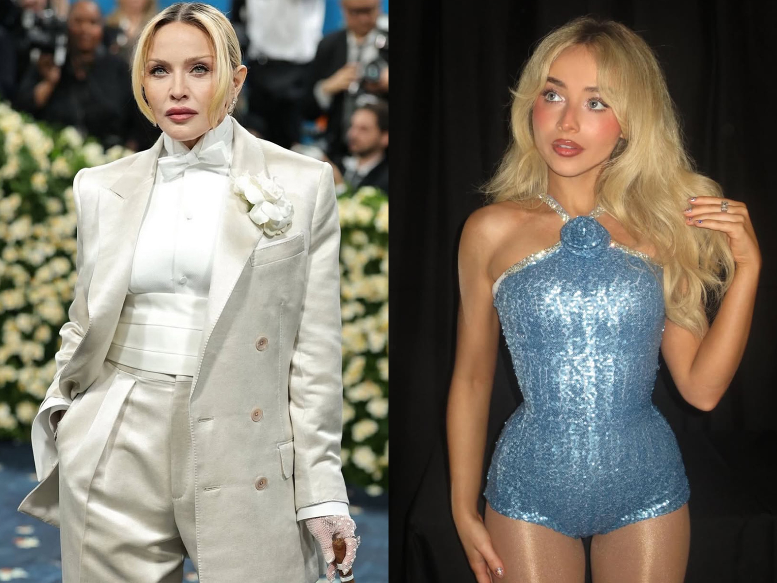 Madonna, Sabrina Carpenter (Image source: Instagram @madonna, @sabrinacarpenter)