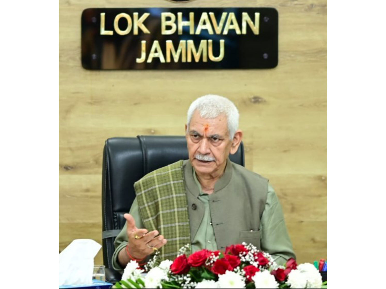 Jammu and Kashmir Lieutenant Governor Manoj Sinha (Photo/ANI)