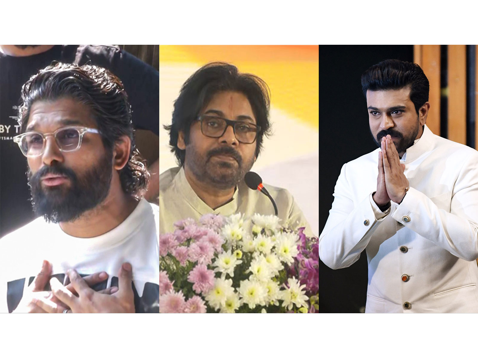 Allu Arjun, Ram Charan wish for Pawan Kalyan's recovery (File photo/ANI)