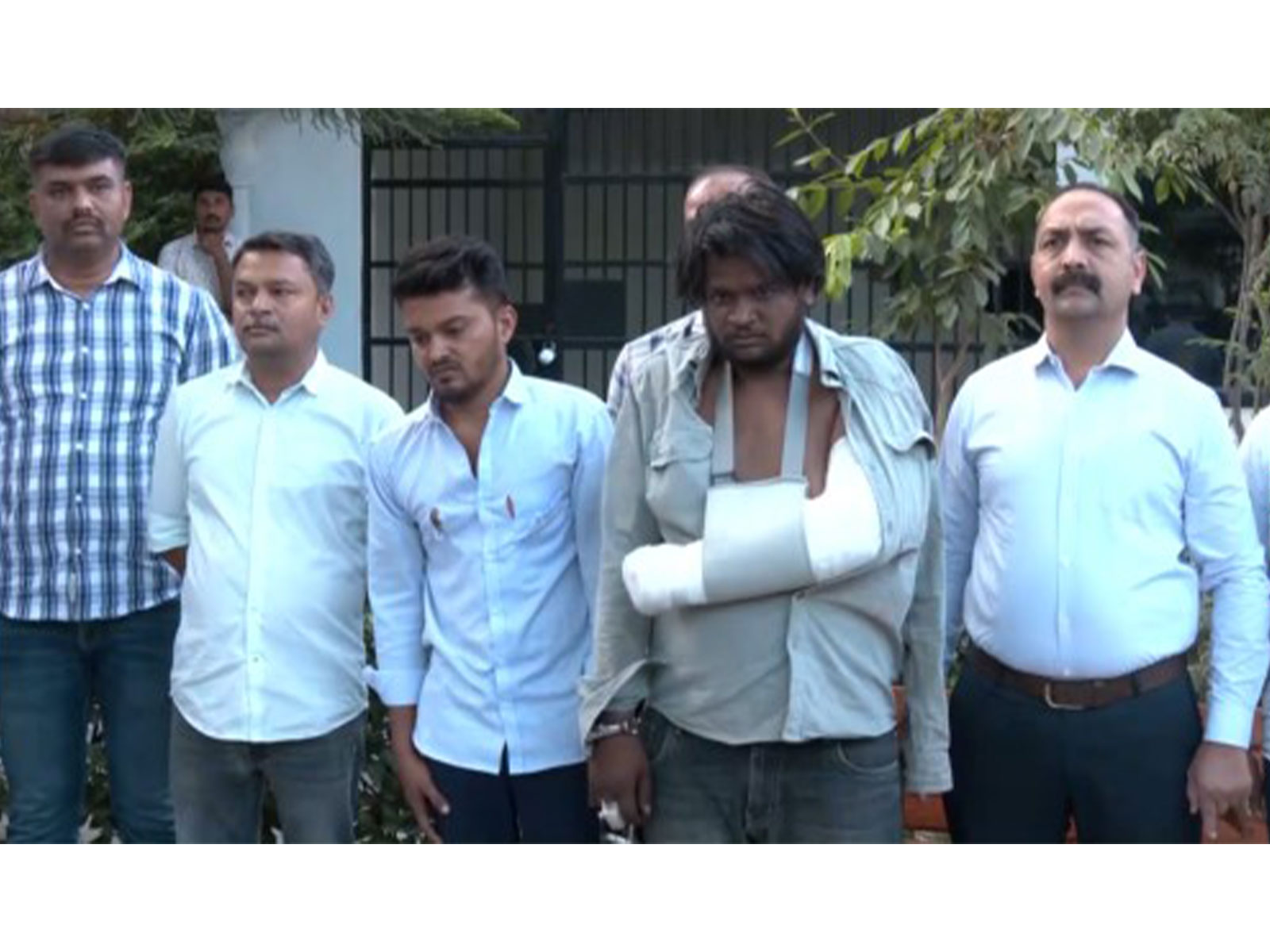 Gujarat Police arrest two accused in Dhandhuka violence (Photo/ANI) 