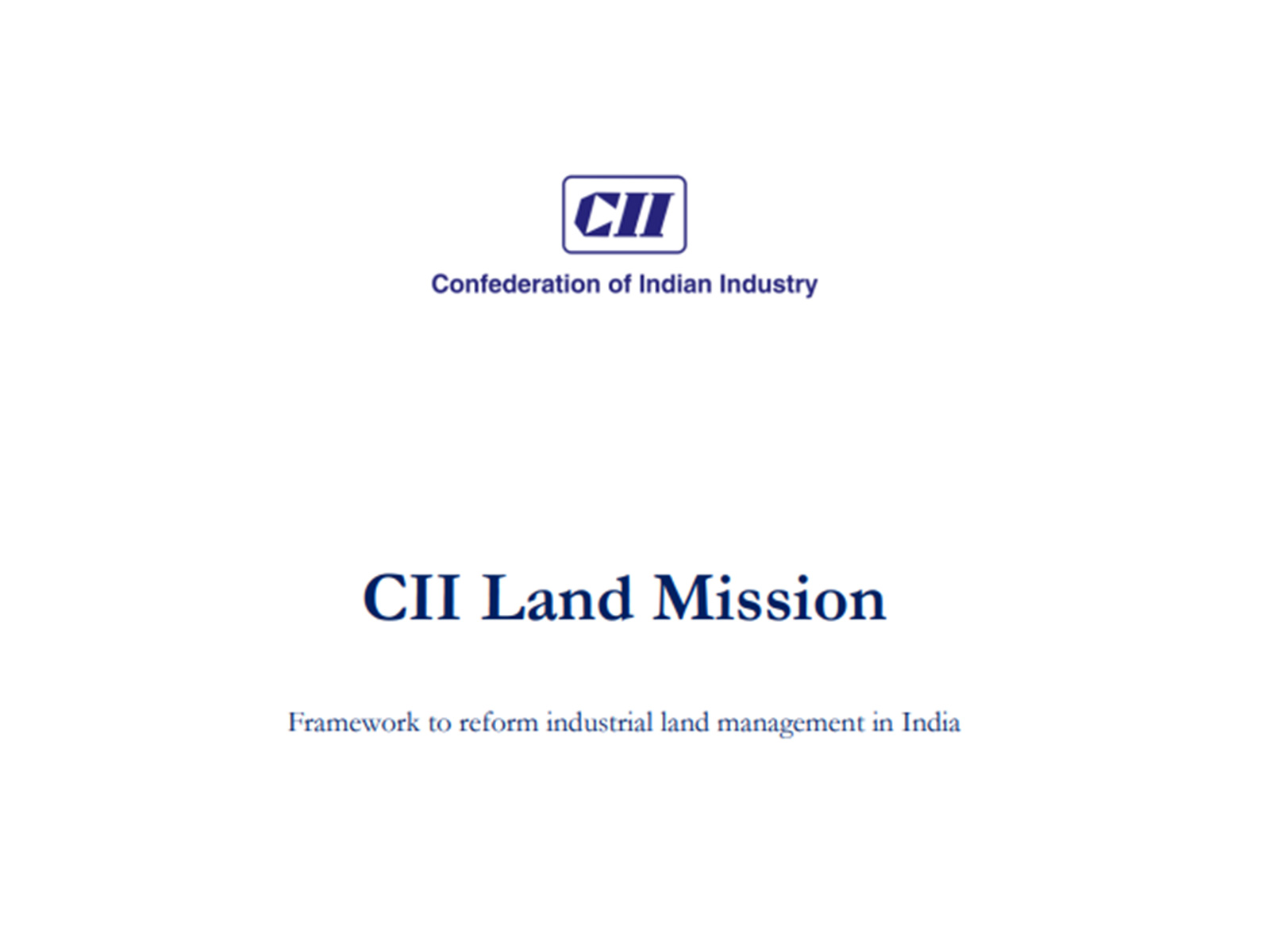 CII land mission (Photo/CII report)