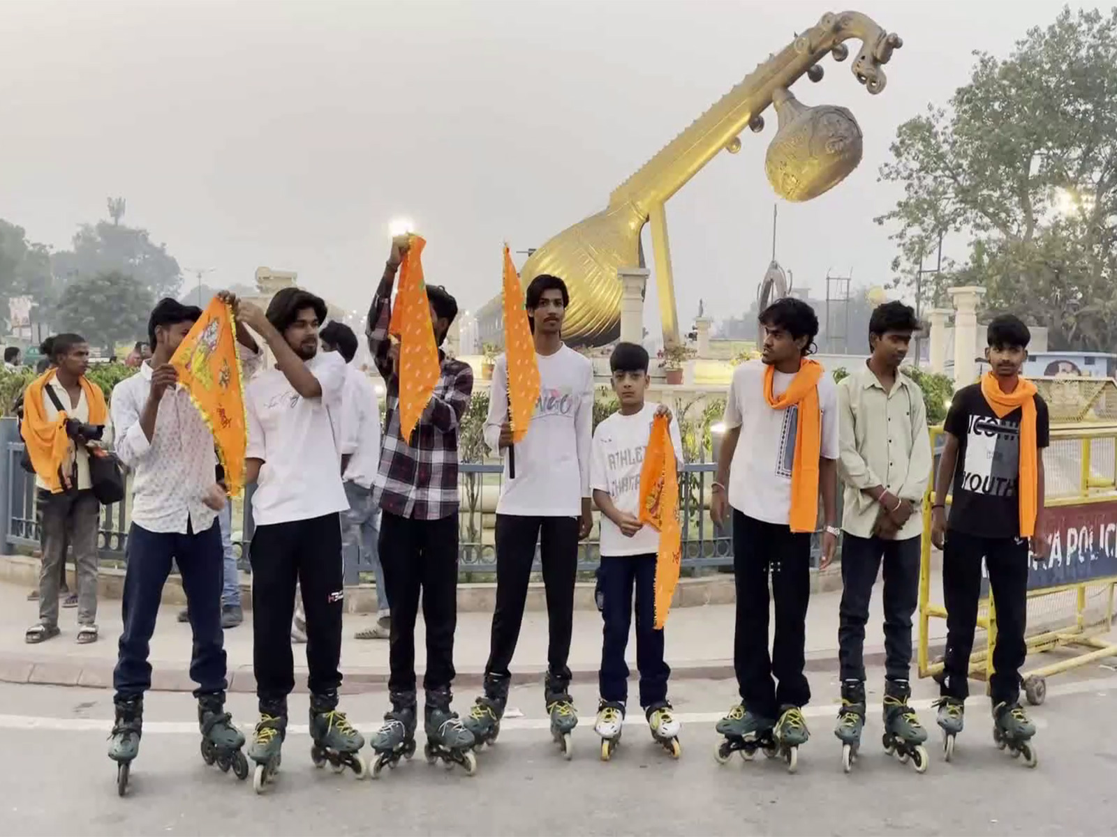 Young skaters of Ayodhya. (Photo/ANI)