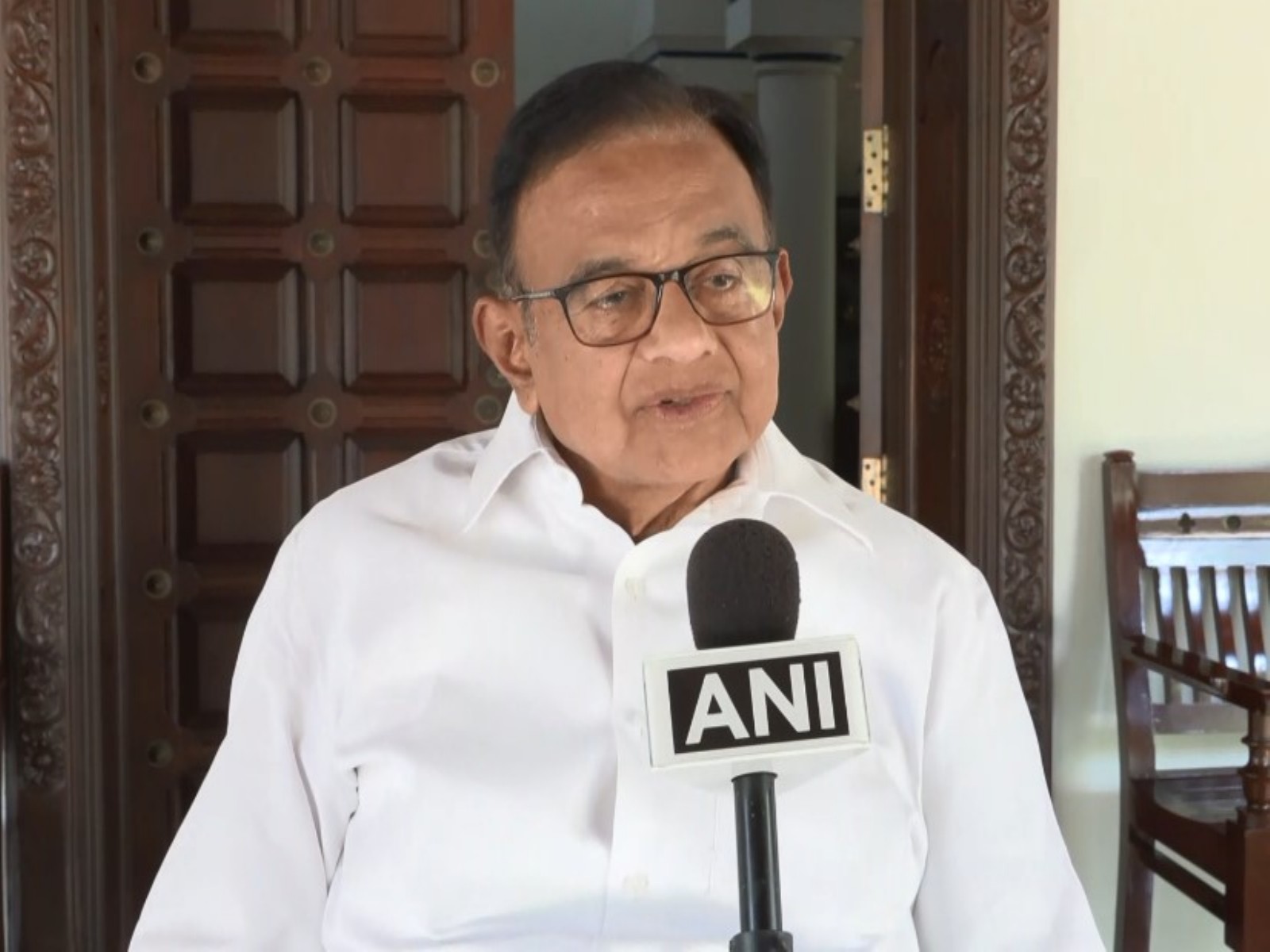 Congress' Rajya Sabha MP P Chidambaram (Photo/ANI)