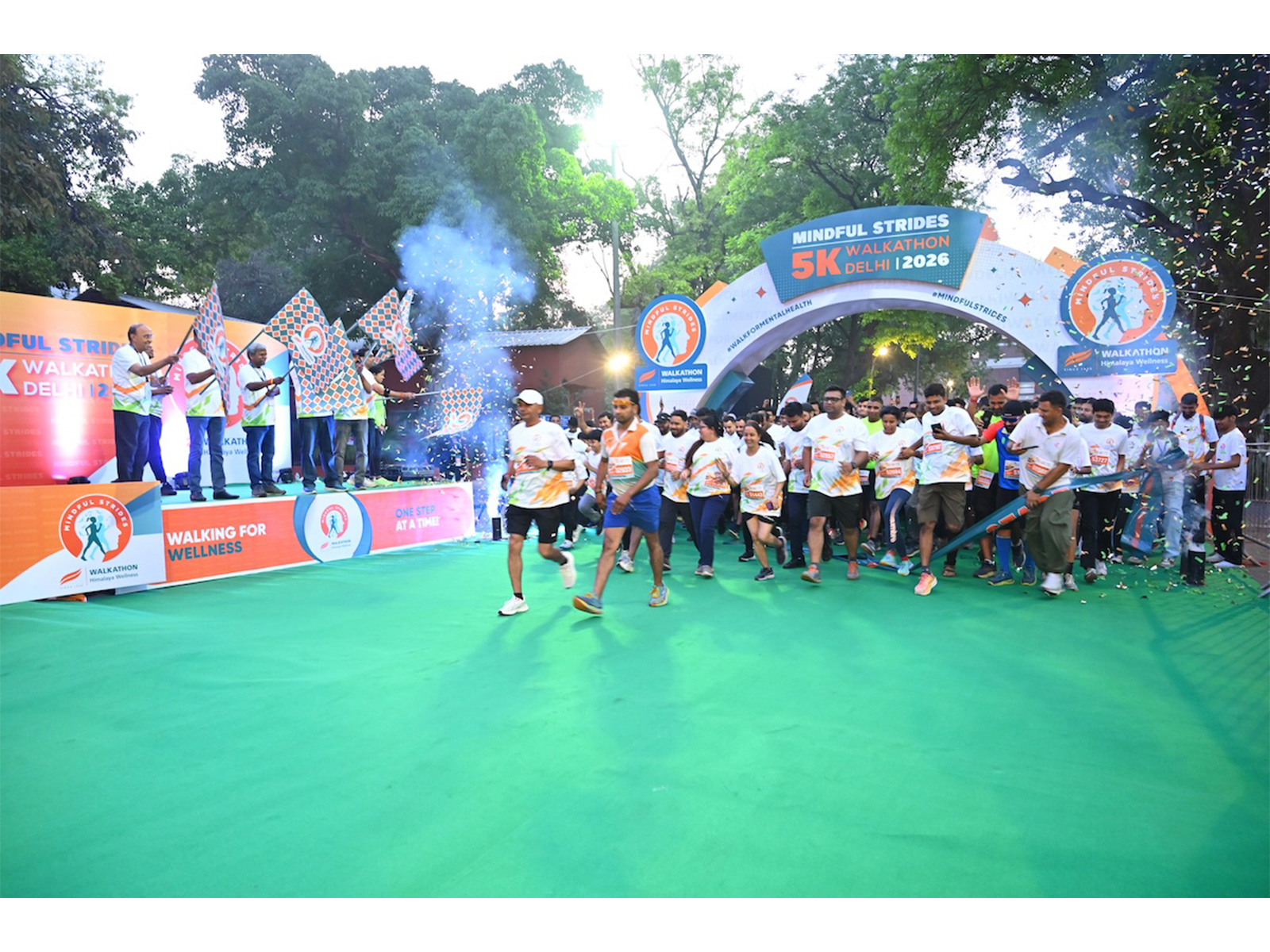The Mindful Strides 5K Walkathon by Himalaya Wellness Company witnessed over 4,000 participants unite at Major Dhyan Chand National Stadium to promote mental well-being.
