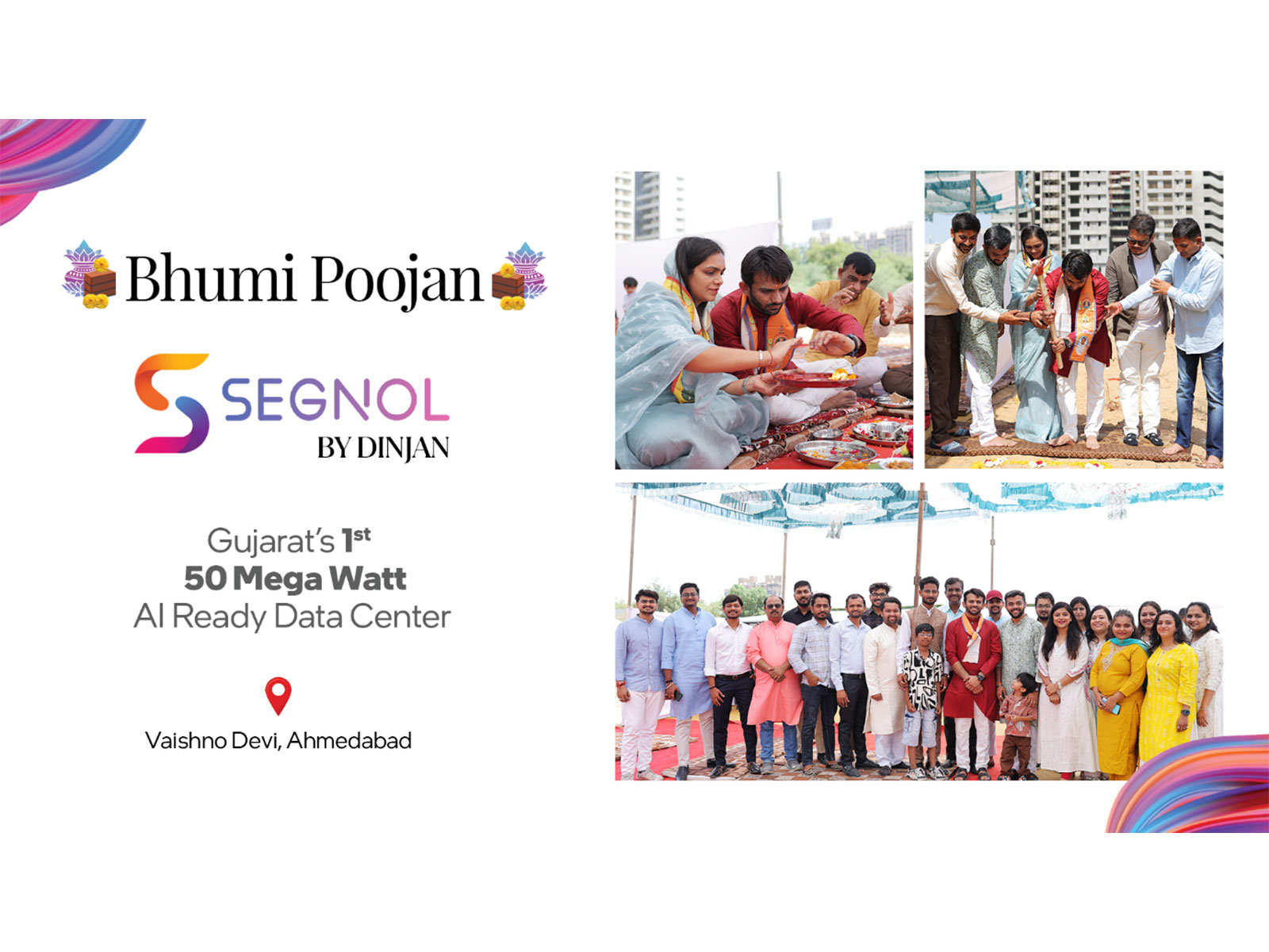 Historic Foundation Laid: Gujarat's First 50 MW AI-Ready Data Center Begins Journey on Akshaya Tritiya