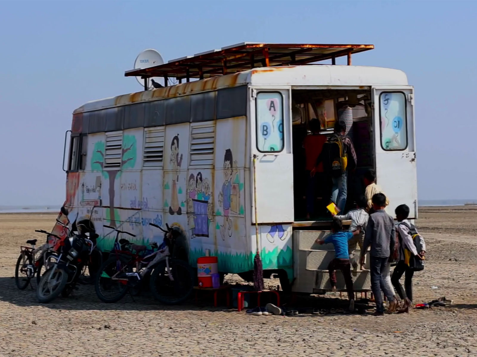 Government of Gujarat has introduced mobile schools (Photo/ANI)