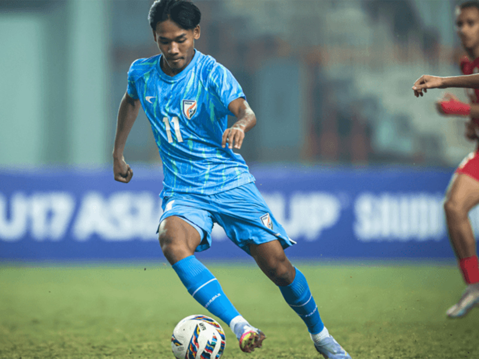 Indian football player in action (Photo: AIFF Media)