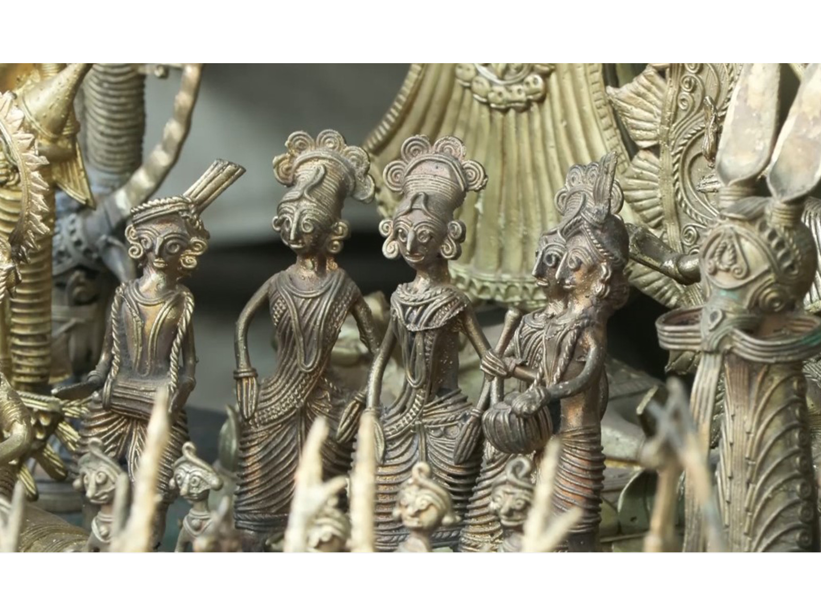 Bikna Shilpa Danga continues to preserve  ancient art of Dhokra metal craft (Photo/ANI) 