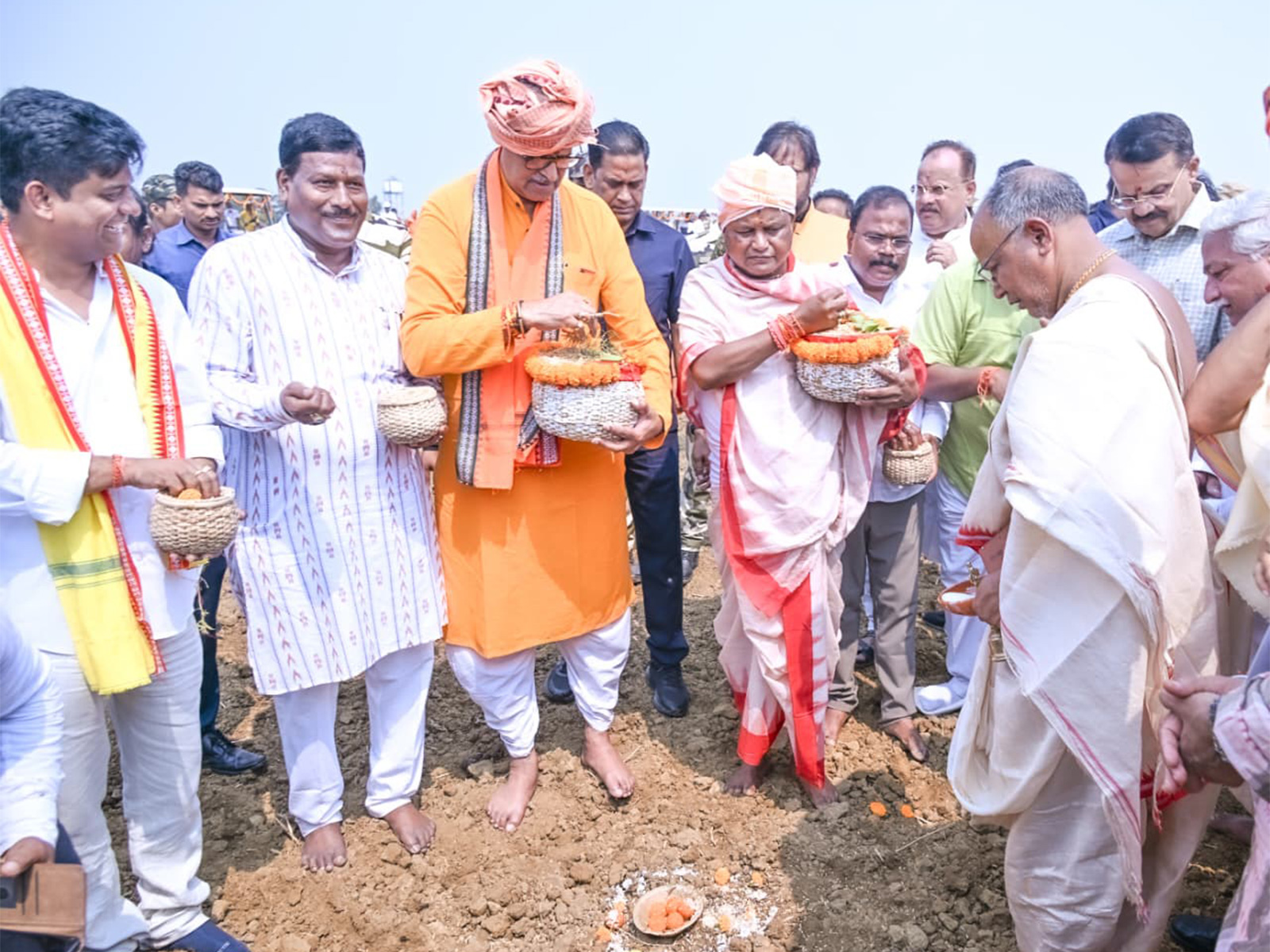 Odisha Chief Minister Mohan Charan Majhi marked the ceremonial beginning of agricultural activities (Photo/@CMO_Odisha/X)