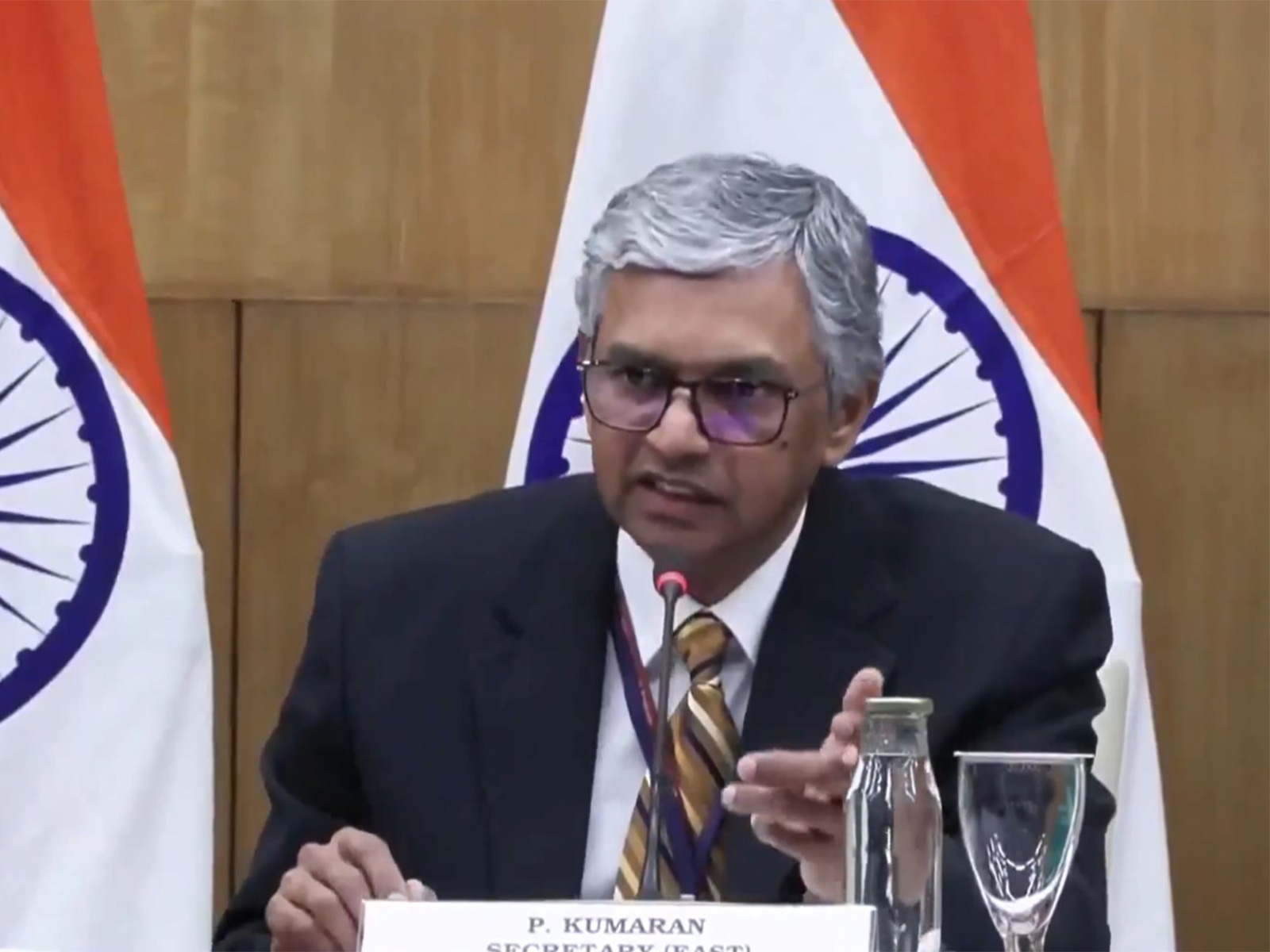 Ministry of External Affairs Secretary (East) P Kumaran (Photo/ANI)