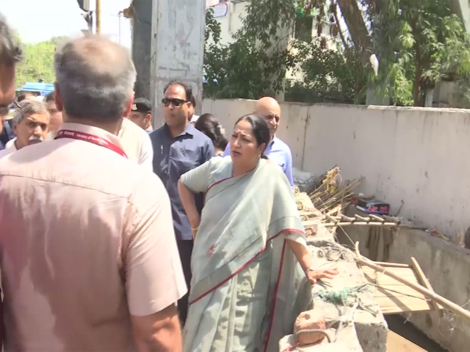 Delhi Chief Minister Rekha Gupta at surprise inspection (Photo/ANI)