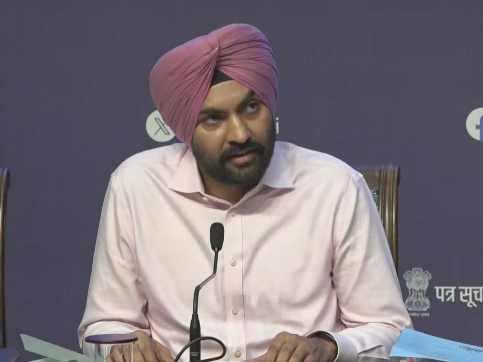 Mandeep Singh Randhawa, Director, Ministry of Ports, Shipping and Waterways (Photo/ Youtube @PIBIndia)