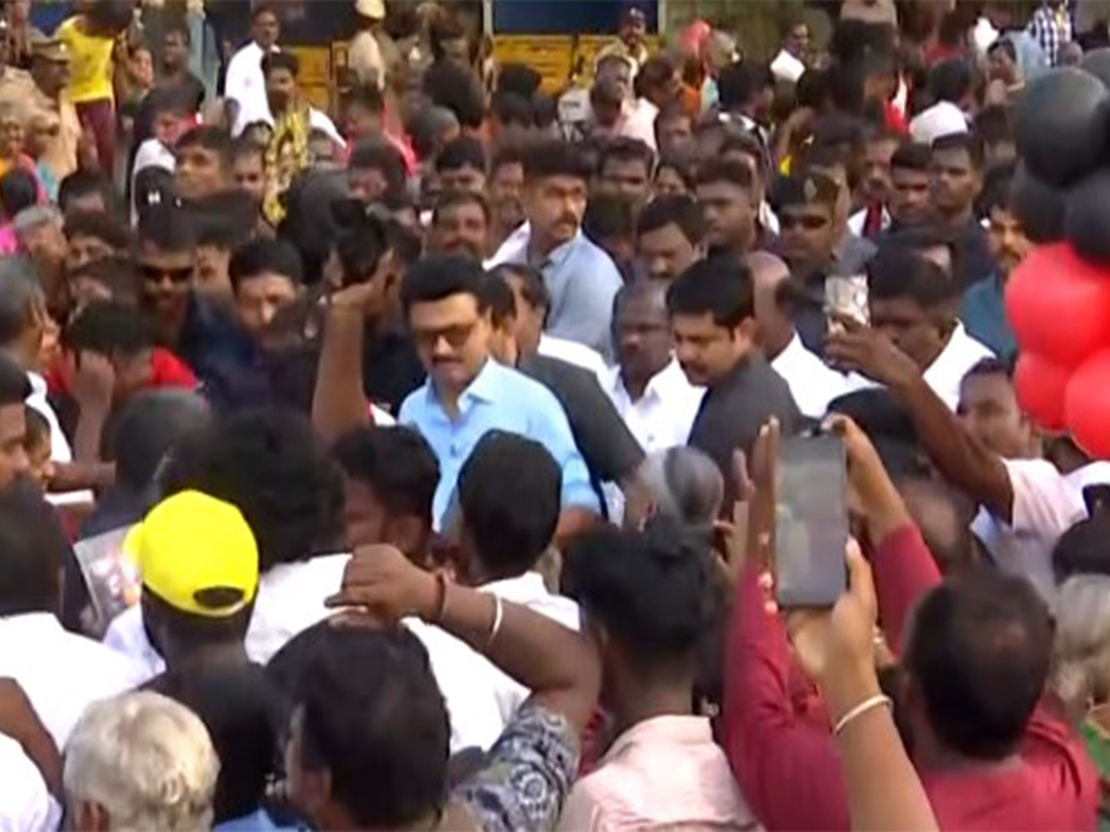 TN CM MK Stalin holds morning walk campaign (Photo/ANI)