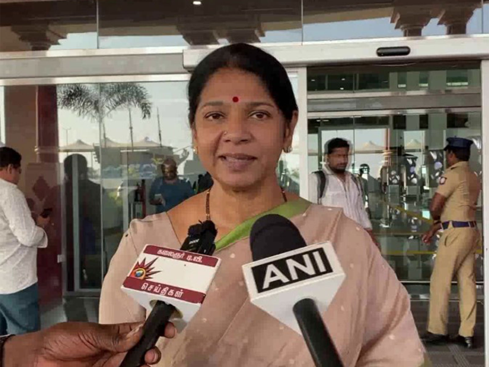 Dravida Munnetra Kazhagam (DMK) MP Kanimozhi (Photo/ANI)